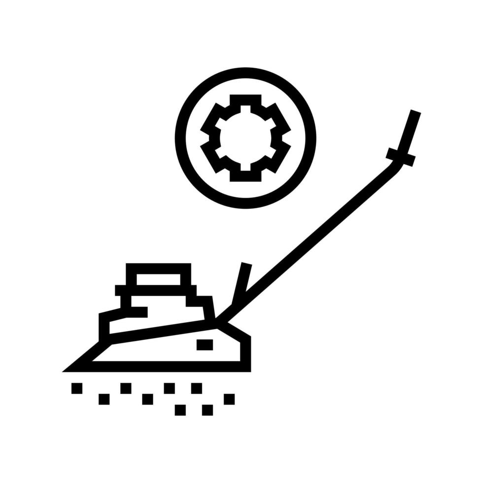 ilustração vetorial de ícone de linha de equipamento de limpeza vetor