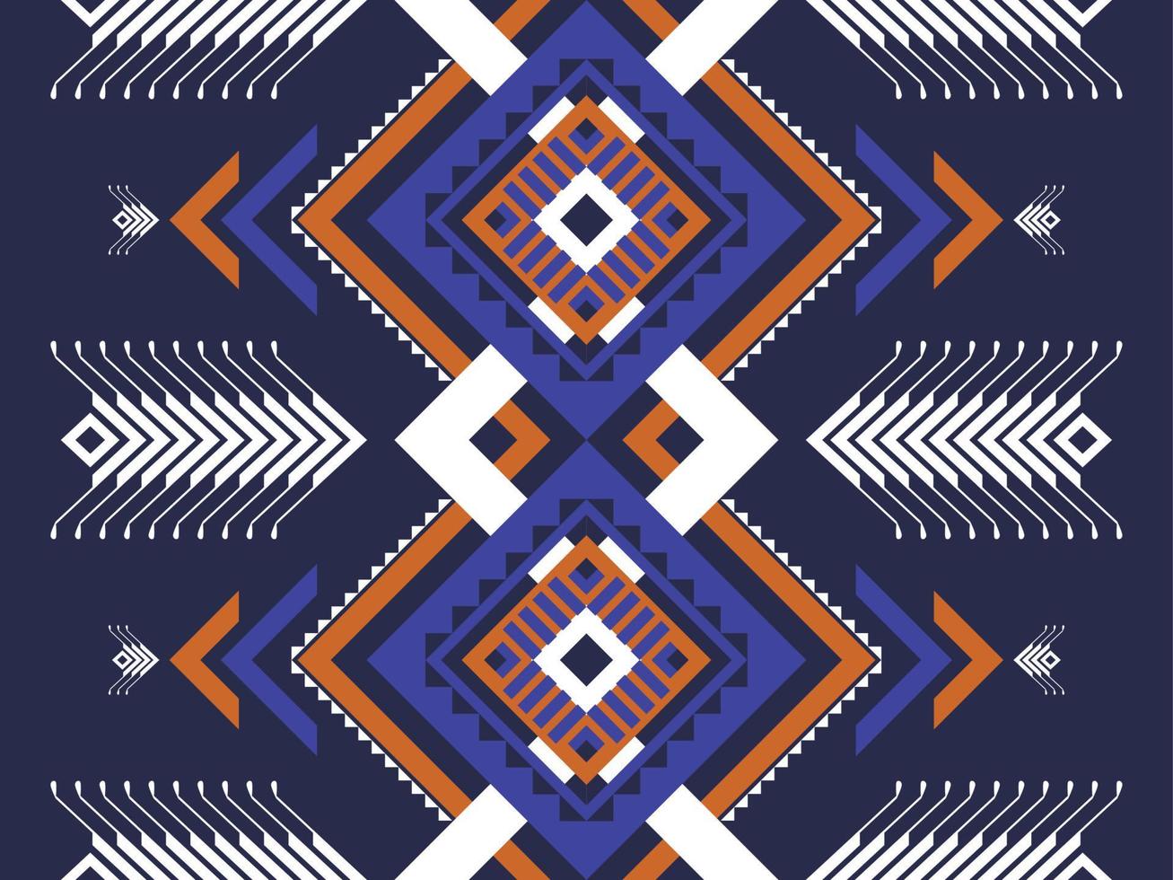 padrão geométrico étnico sem costura. estilo listrado tribal. design para plano de fundo, ilustração vetorial, tecido, roupas, batik, tapete, bordado. vetor