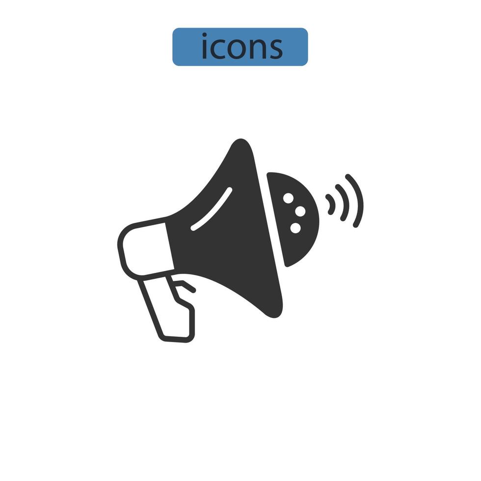 ícones de promoção simbolizam elementos vetoriais para infográfico web vetor