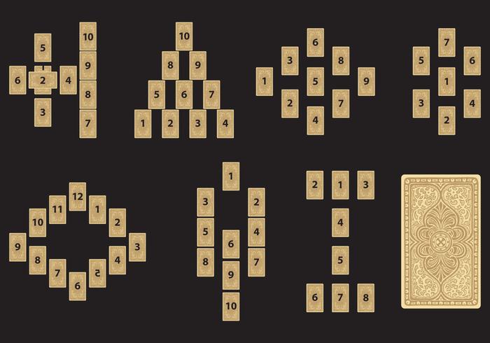Leituras de cartão de tarô vetor
