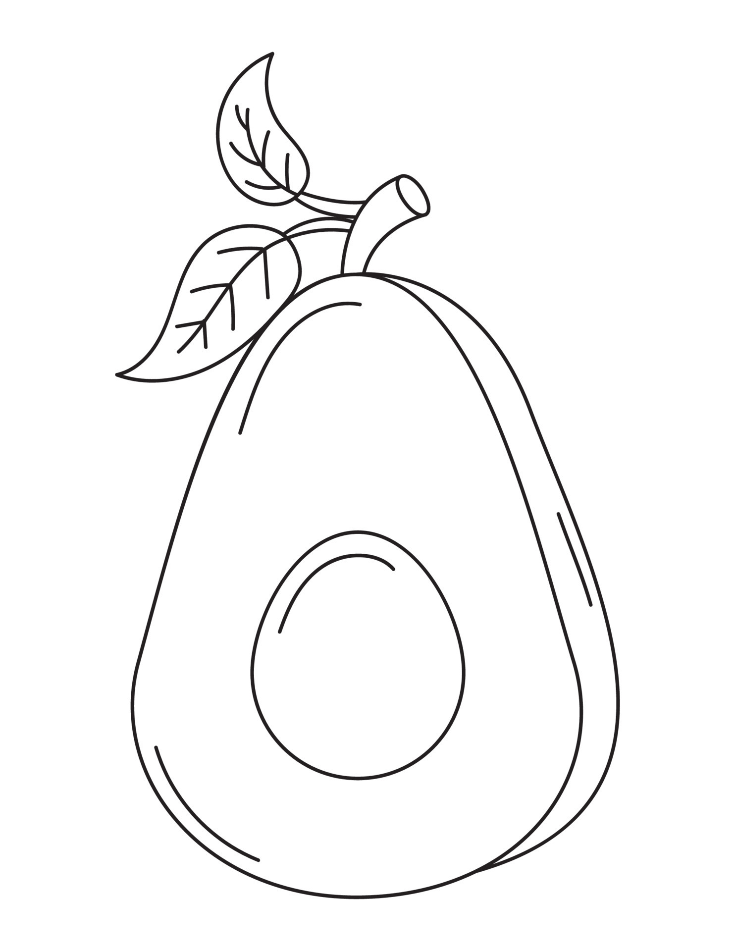 Desenho de Padrão de frutas para colorir