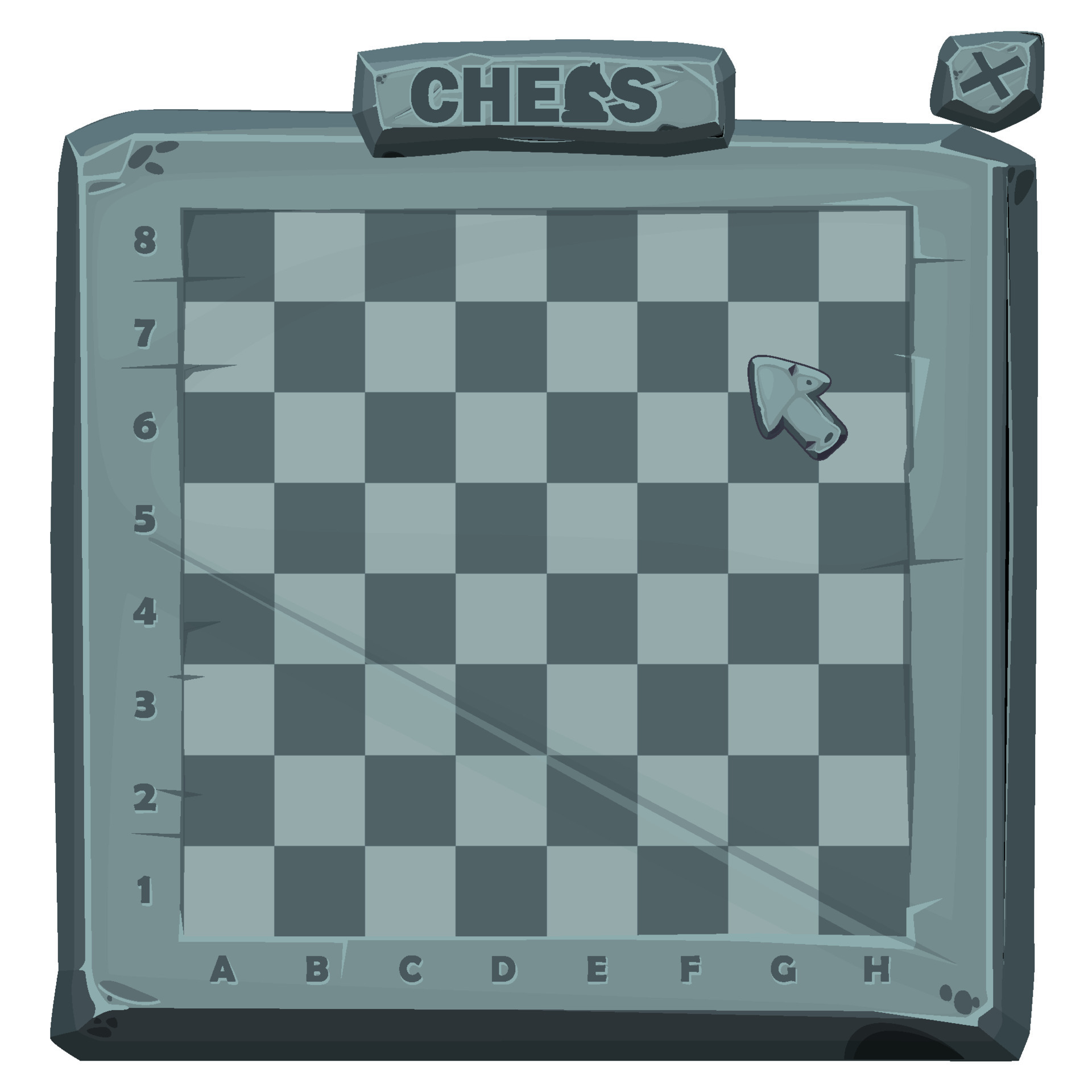 tabuleiro de xadrez de pedra na textura do solo para jogo 2d. tabuleiro de  xadrez vetorial. fundo vetorial 12615854 Vetor no Vecteezy