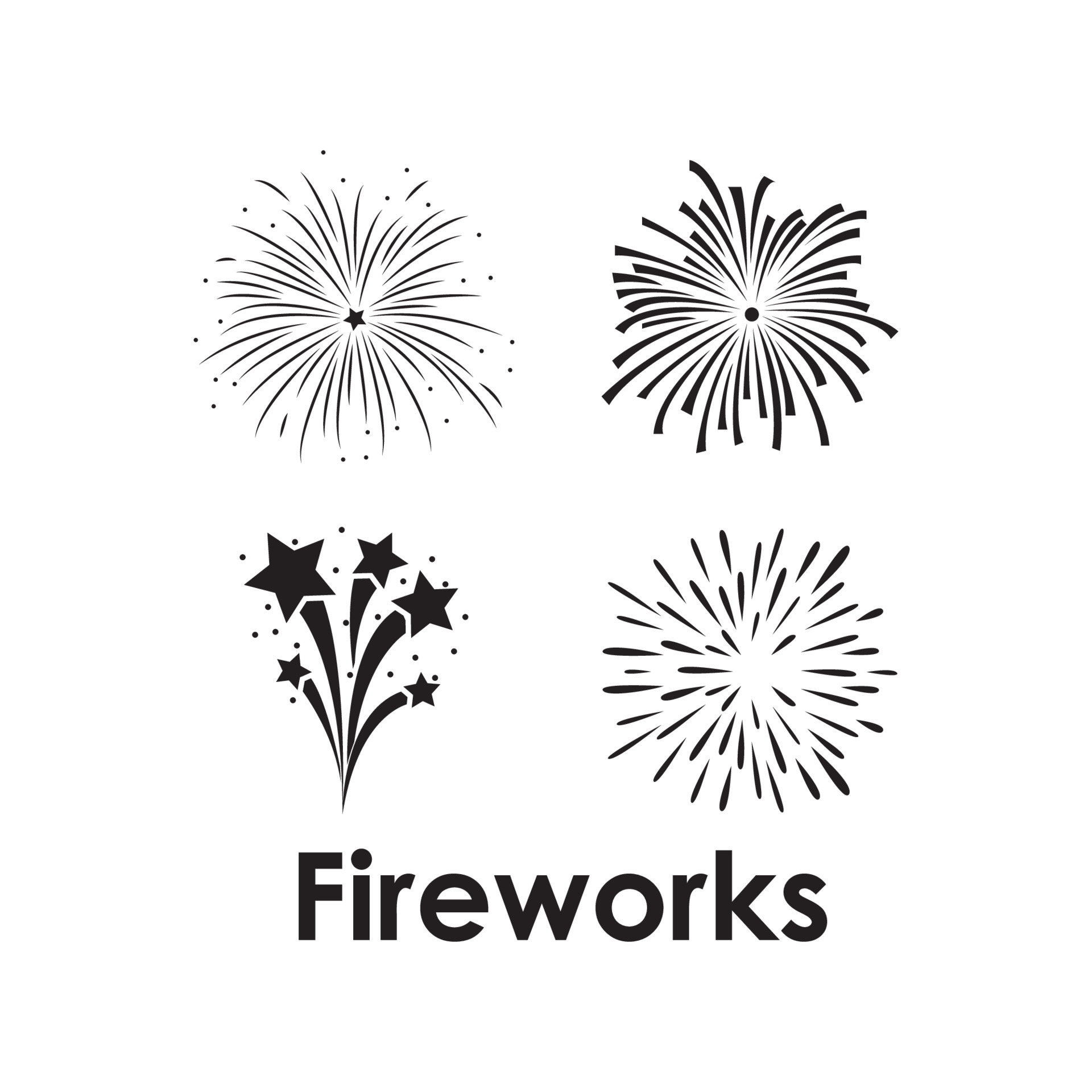 Fogos De Artifício Vector Template Design Ilustração PNG , ícones De  Modelo, Fogos De Artifício, Fundo Imagem PNG e Vetor Para Download Gratuito