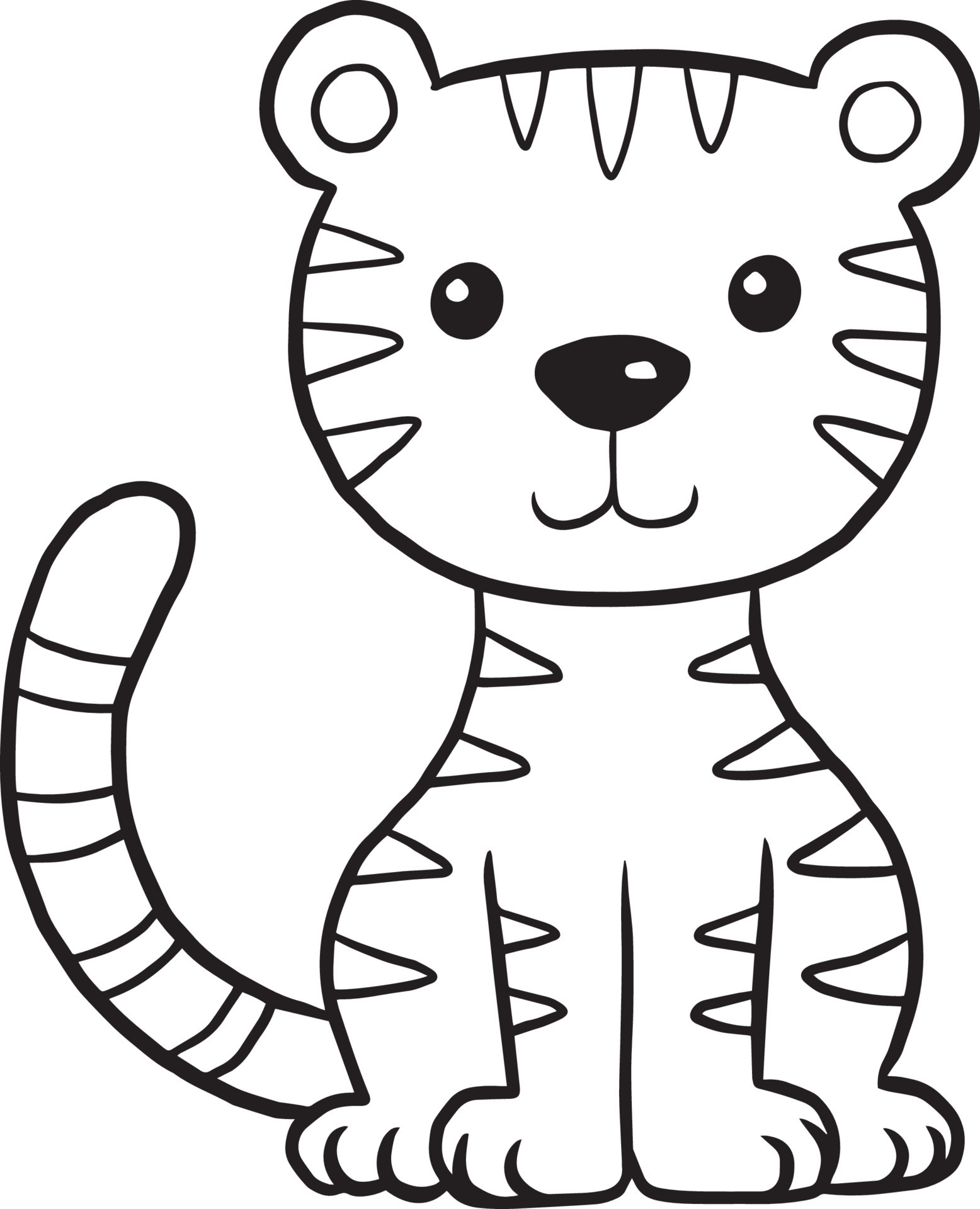 Como desenhar Gatinho tigre fofo Kawaii ❤ Desenhos Kawaii - Desenhos para  Desenhar 