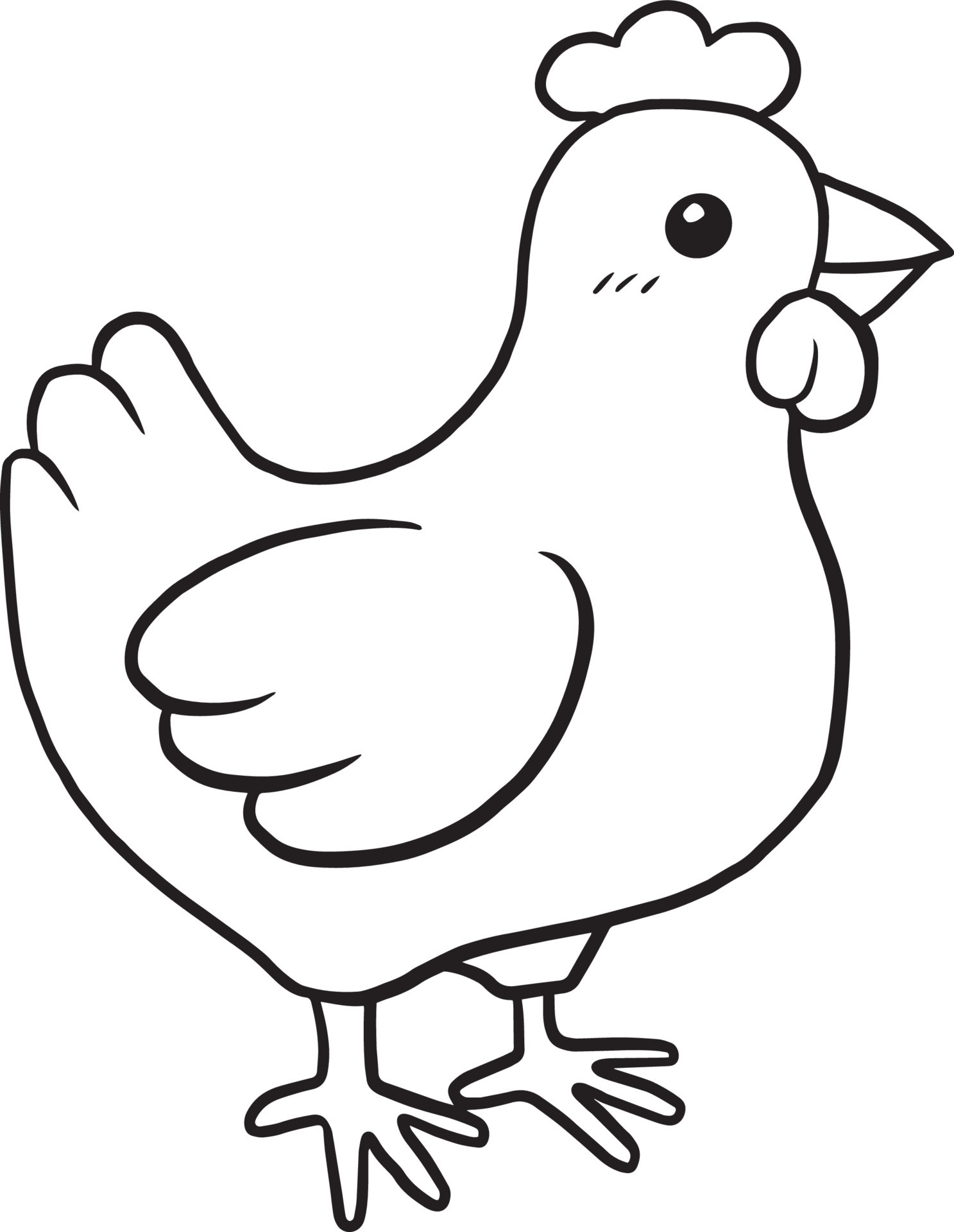 desenho vetorial desenho de personagens fofinhos de frango 4778054