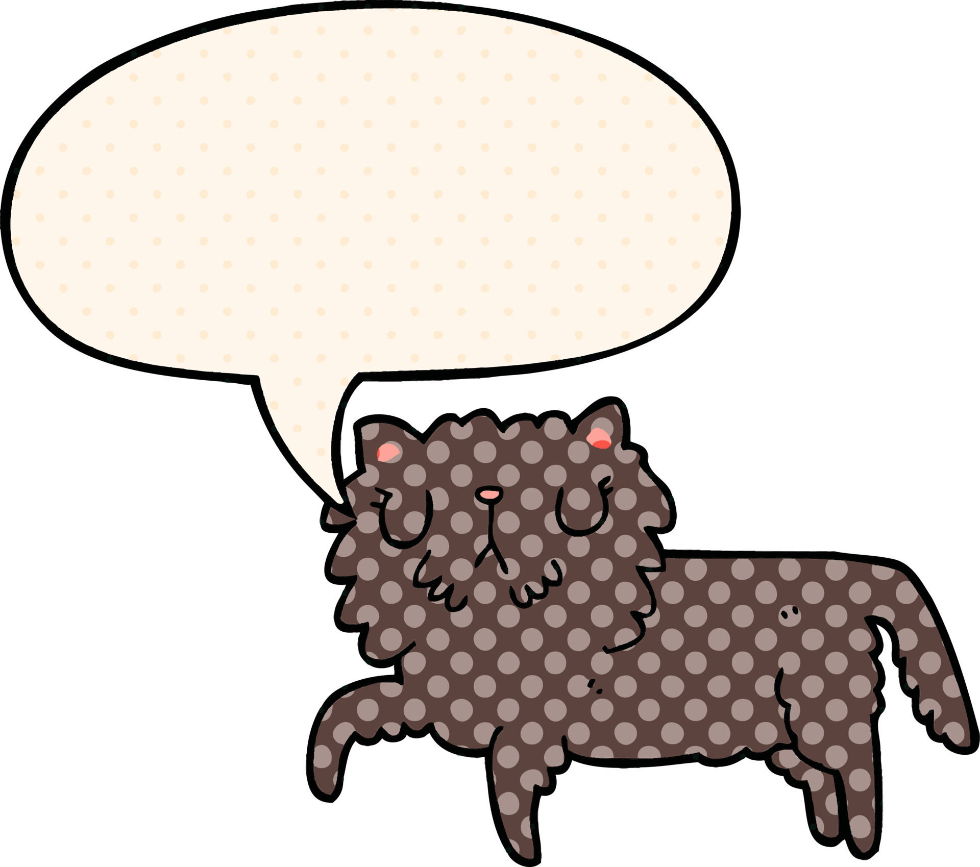 gato de desenho animado e bolha de fala no estilo de quadrinhos 8869098  Vetor no Vecteezy