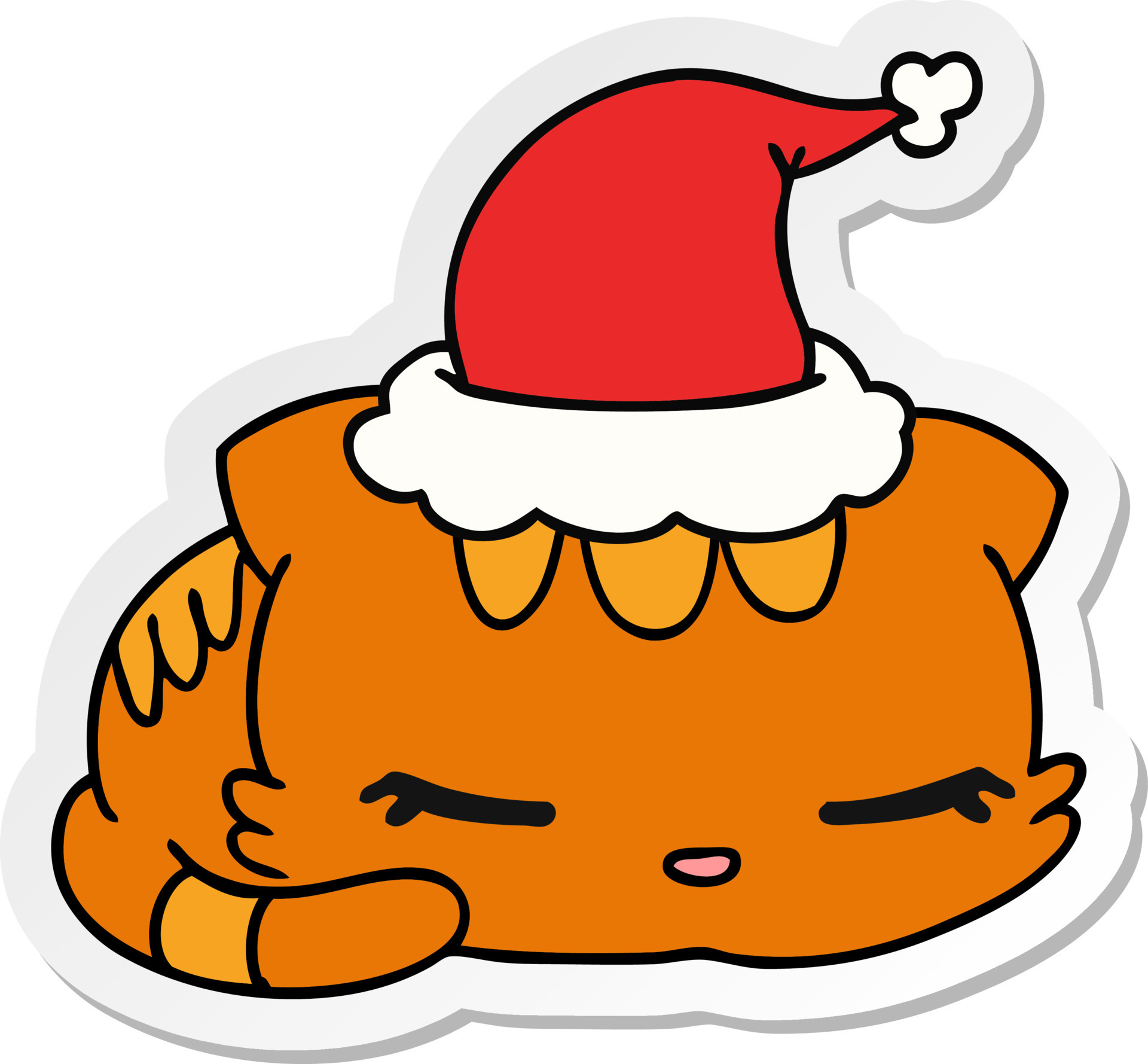 desenho de natal do gato kawaii 10260775 Vetor no Vecteezy