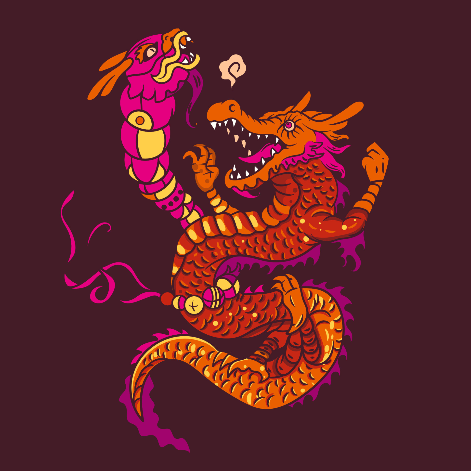 Logotipo do jogo do dragão ilustração stock. Ilustração de amor - 114640390