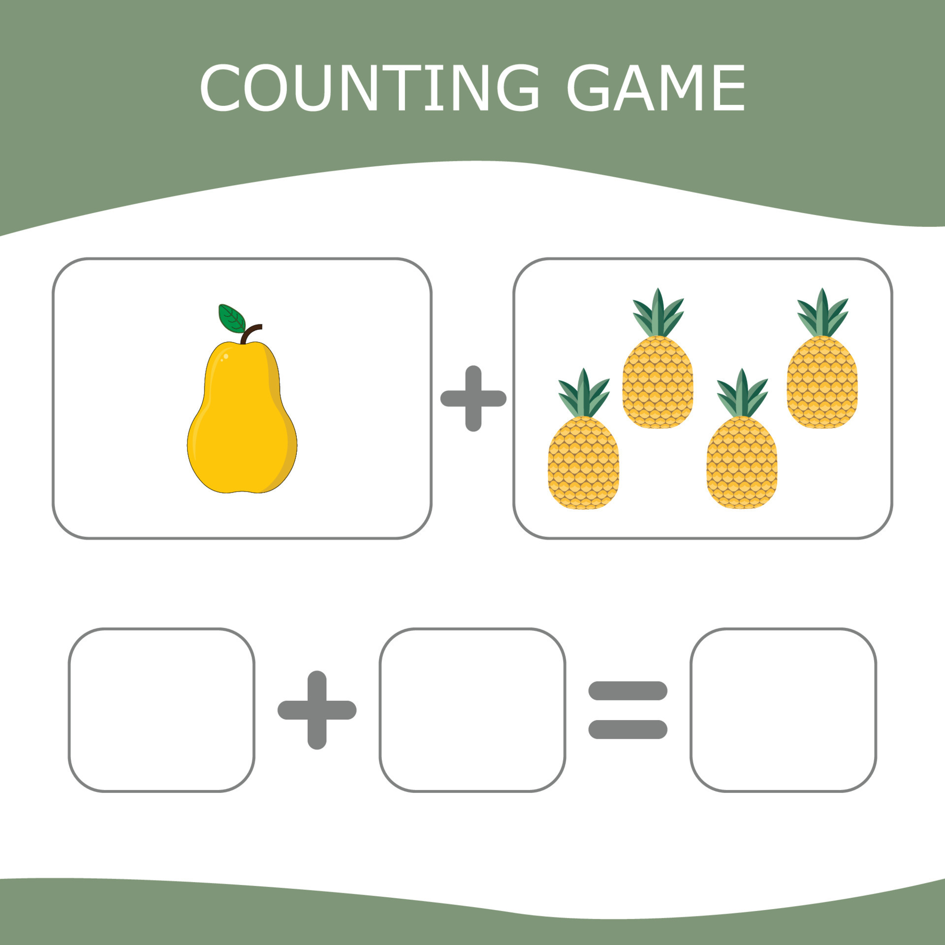 jogo educativo para crianças, crianças. . jogo de aprendizagem de  matemática, jogo de contagem. ilustração vetorial para impressão, página  11059934 Vetor no Vecteezy