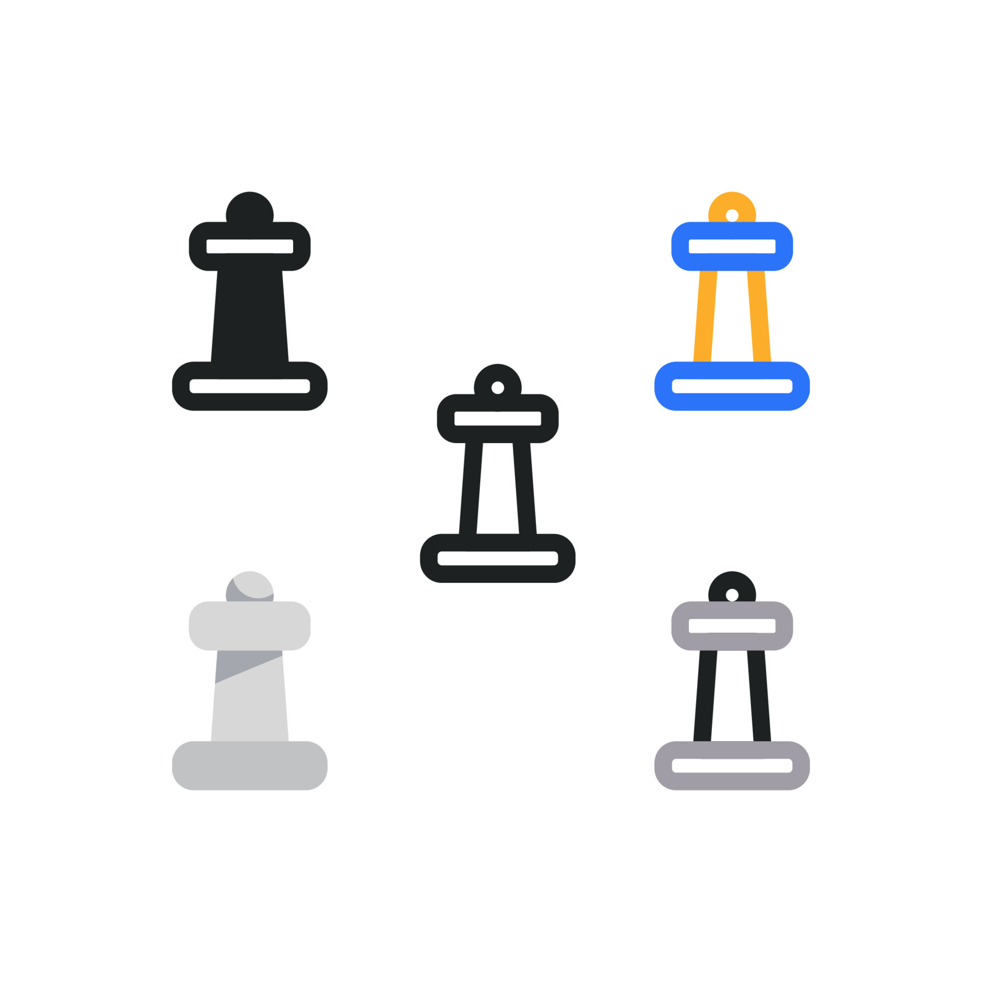 rei xadrez ícone isolado em branco fundo 24322907 Vetor no Vecteezy