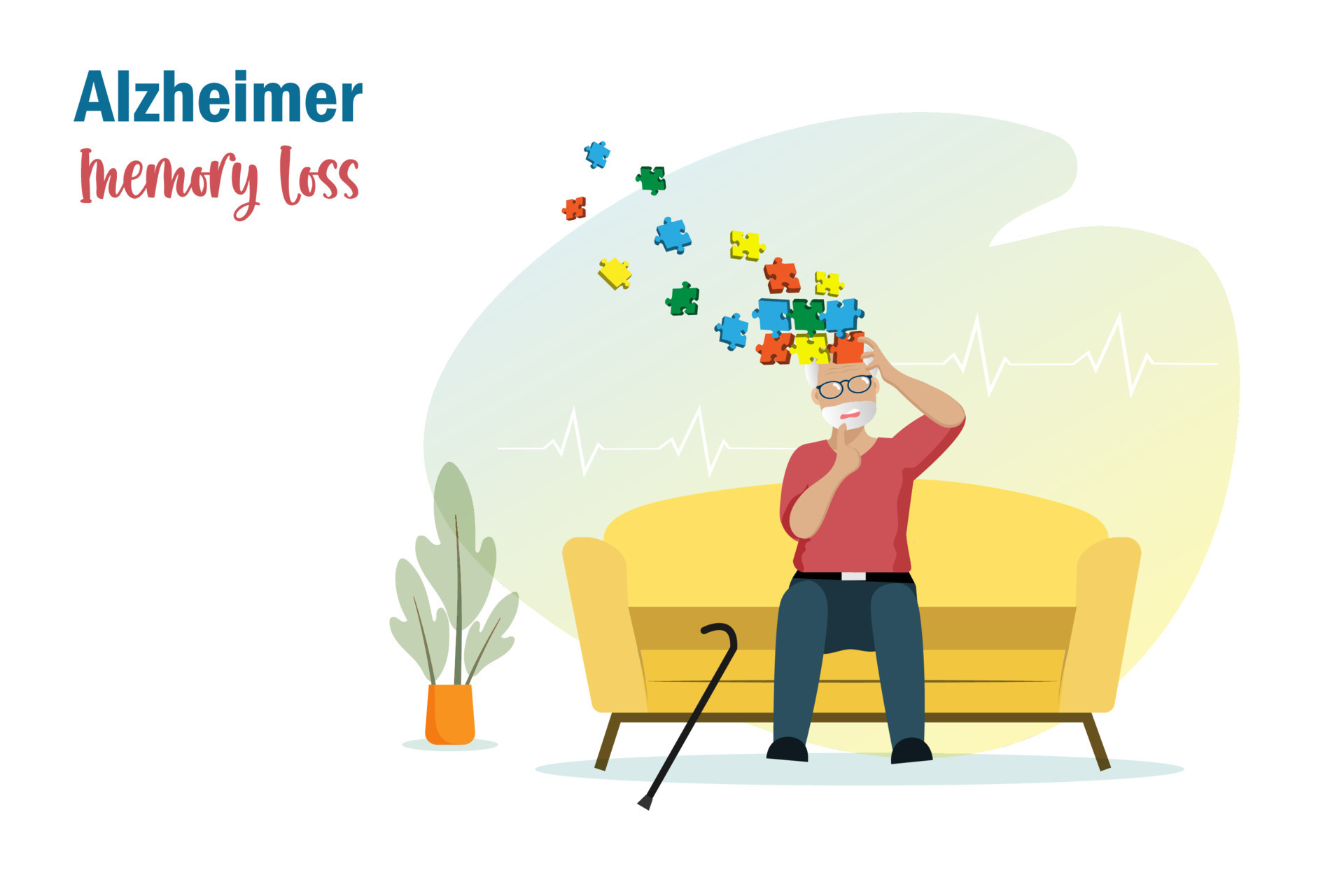 doença de alzheimer, cérebro triste silhueta de perfil masculino,  diminuição no ícone de estilo de linha de habilidade humana mental 13266373  Vetor no Vecteezy