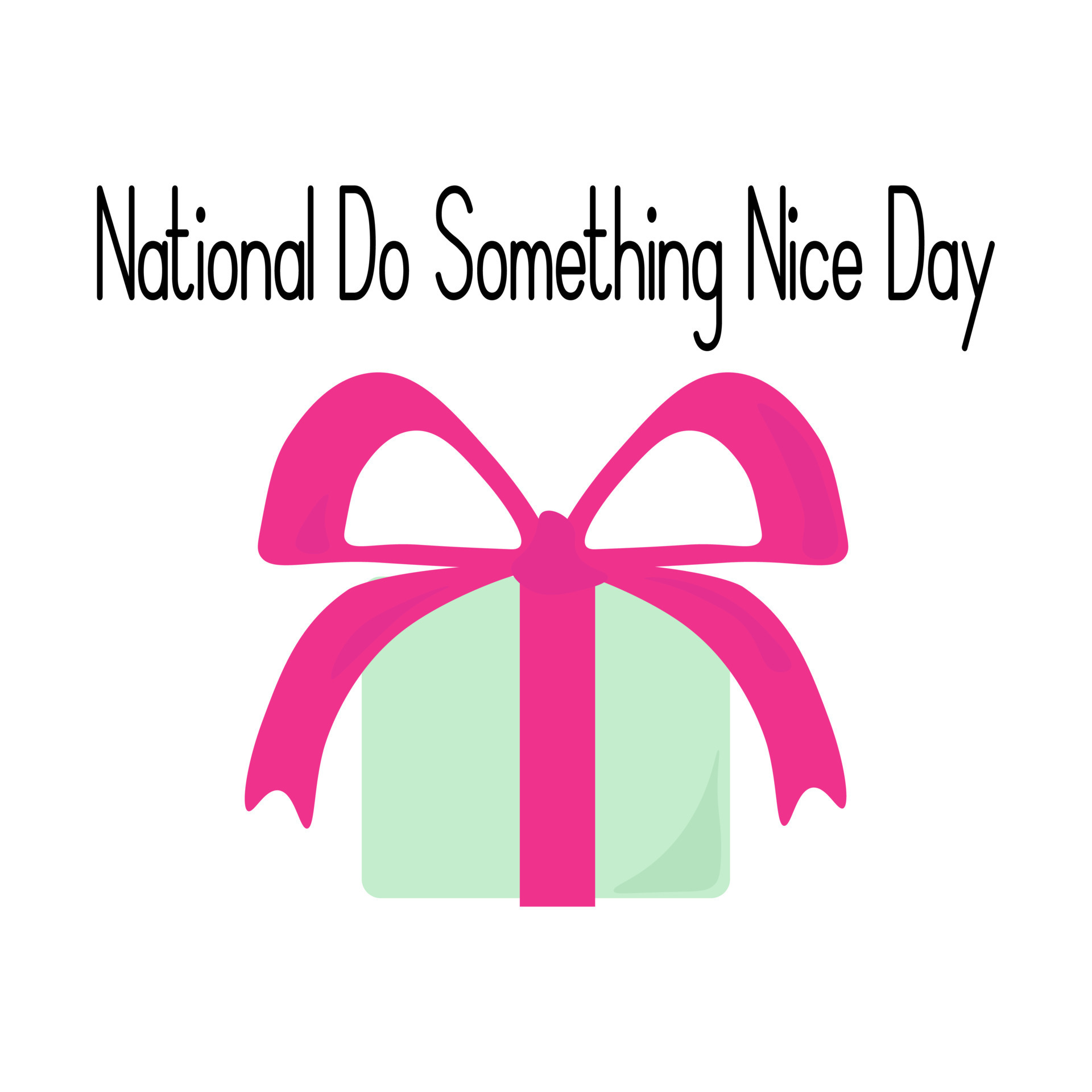 nacional faça algo bom dia, ideia para cartaz, banner ou cartão de férias,  caixa com laço brilhante 11430823 Vetor no Vecteezy