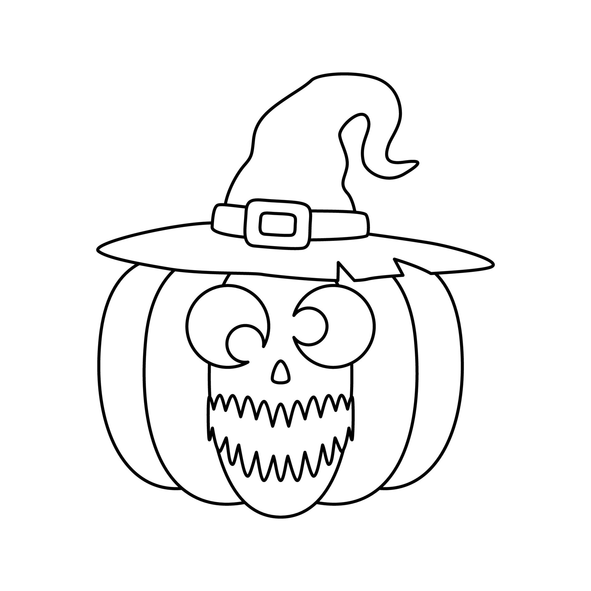 desenho de abóbora de halloween 2 camadas para colorir para crianças  7528043 Vetor no Vecteezy