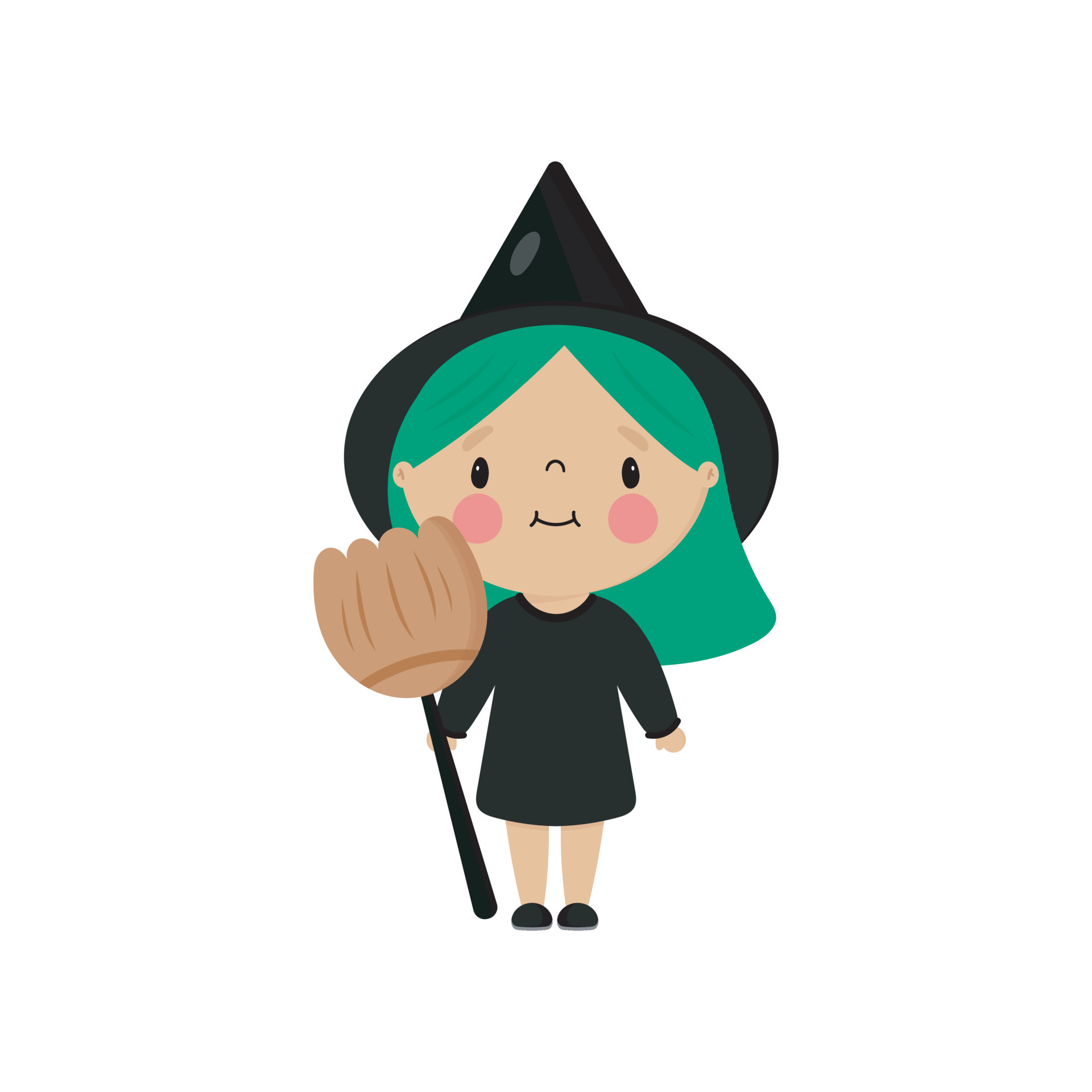 Bruxa Bonita, Personagem Feminina De Halloween. Bruxaria E Magia.  Ilustração Vetorial De Desenhos Animados Royalty Free SVG, Cliparts,  Vetores, e Ilustrações Stock. Image 172998925