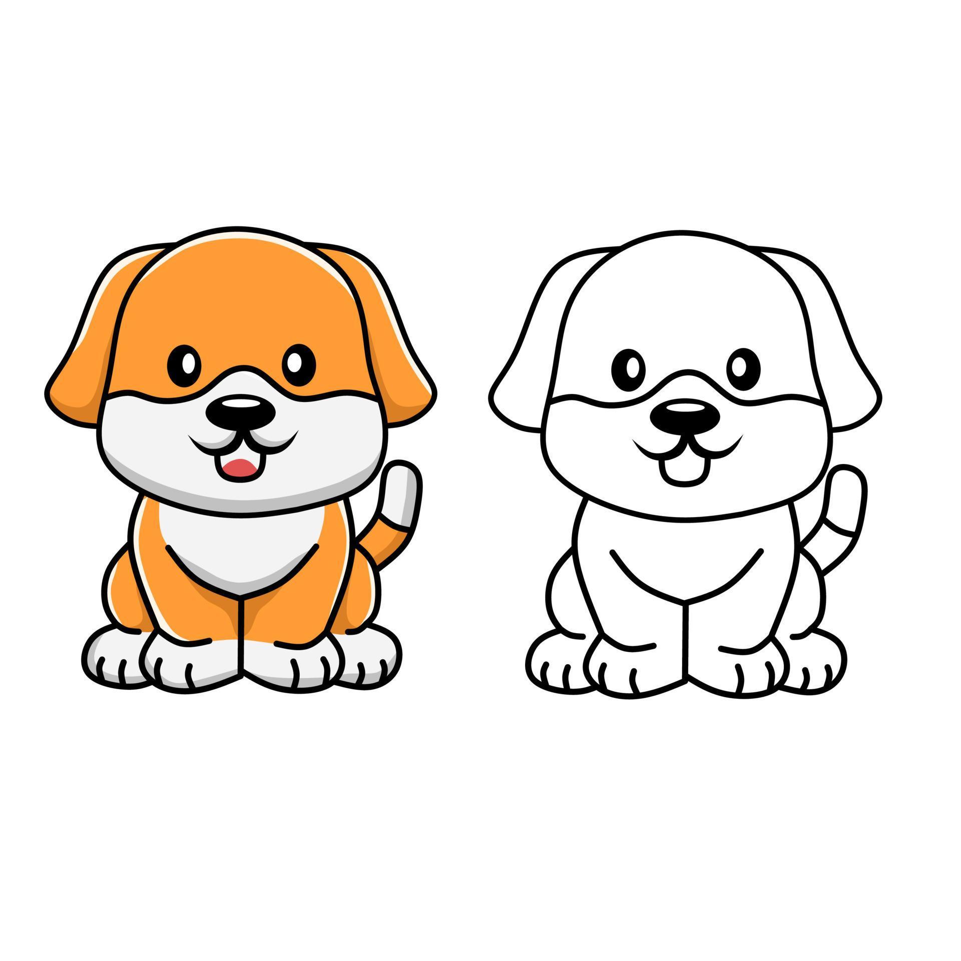 Desenho de Cachorro para Colorir - Colorir.com