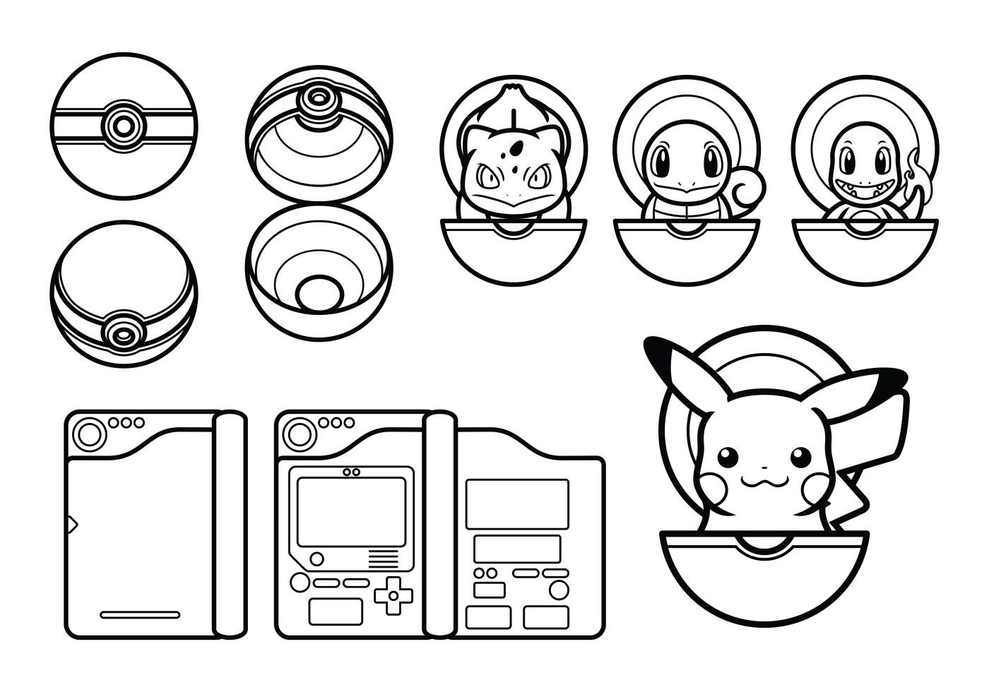 ilustração do projeto do ícone do contorno do vetor pokemon. símbolo de  jogo no arquivo eps 10 de fundo branco 17486349 Vetor no Vecteezy