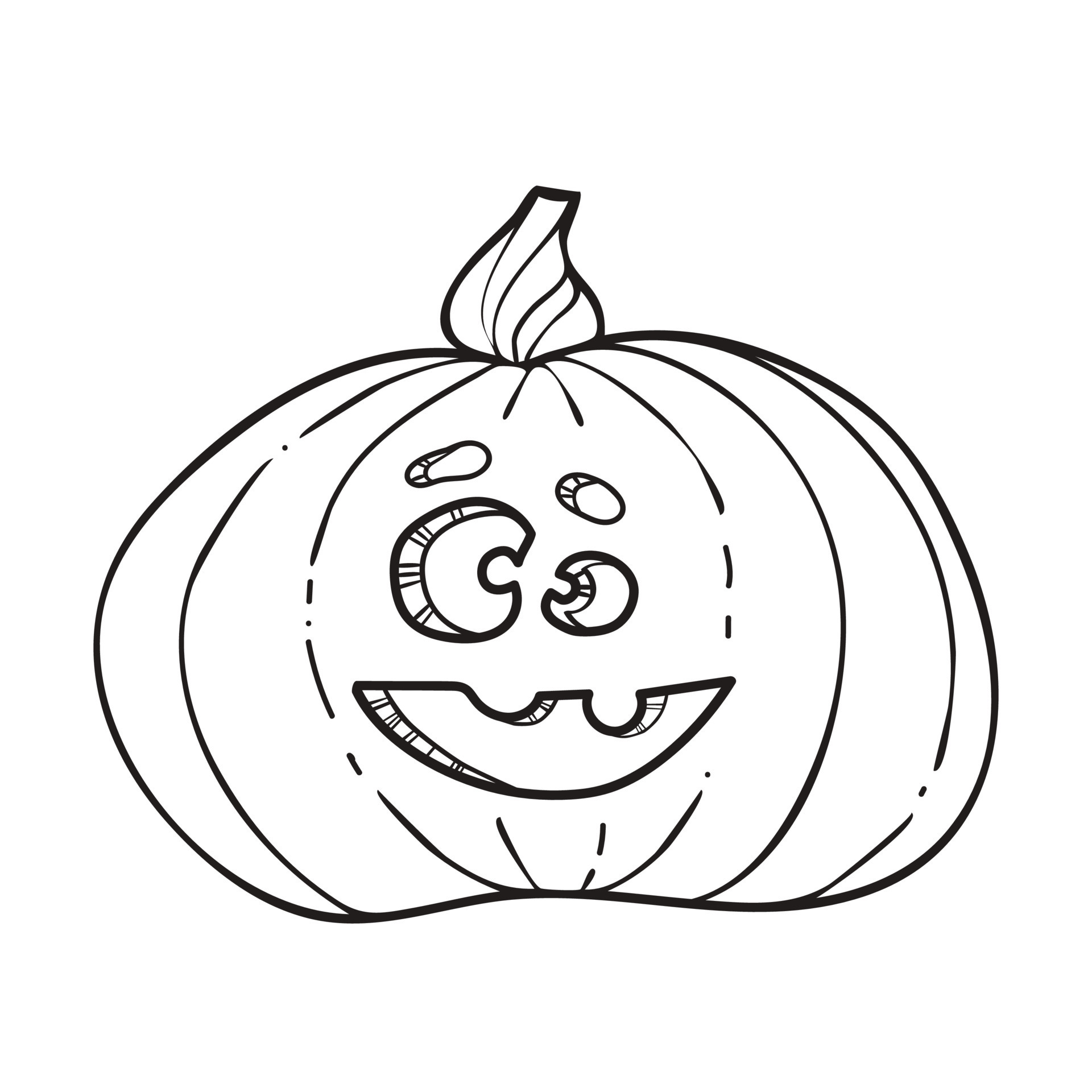 Desenho de Halloween Jack-o'-Lantern para colorir