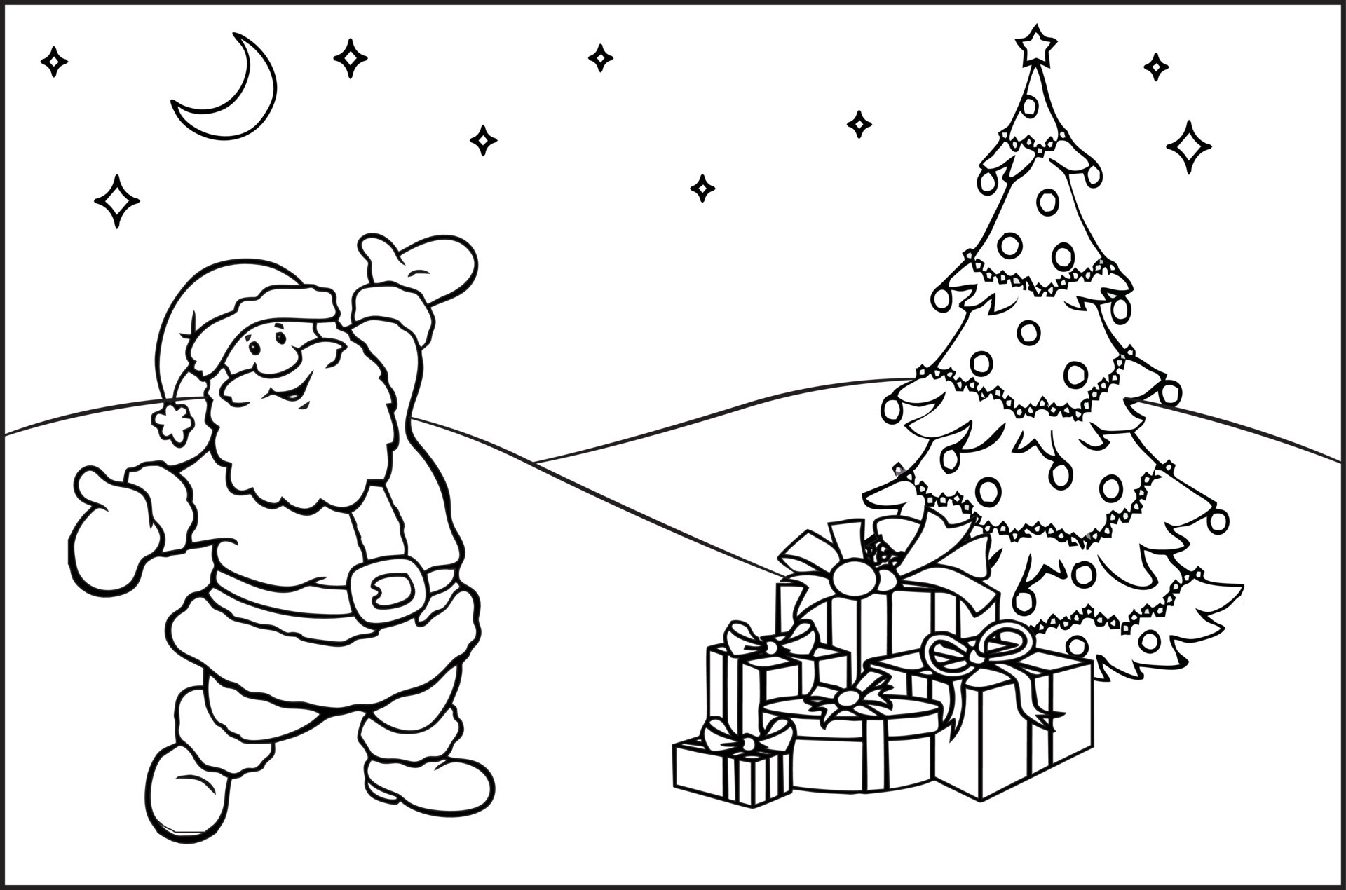 FREE! - Desenhos de Natal – Atividades de Colorir - Twinkl