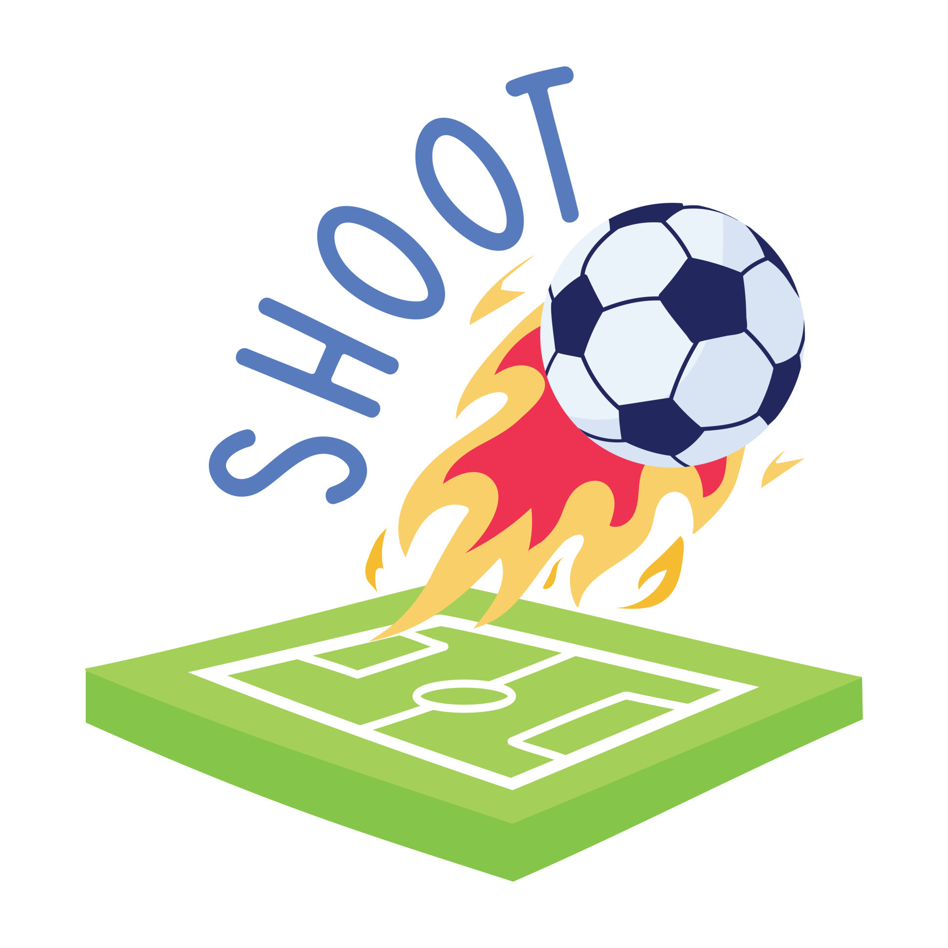 Um ícone plano de jogo de futebol download