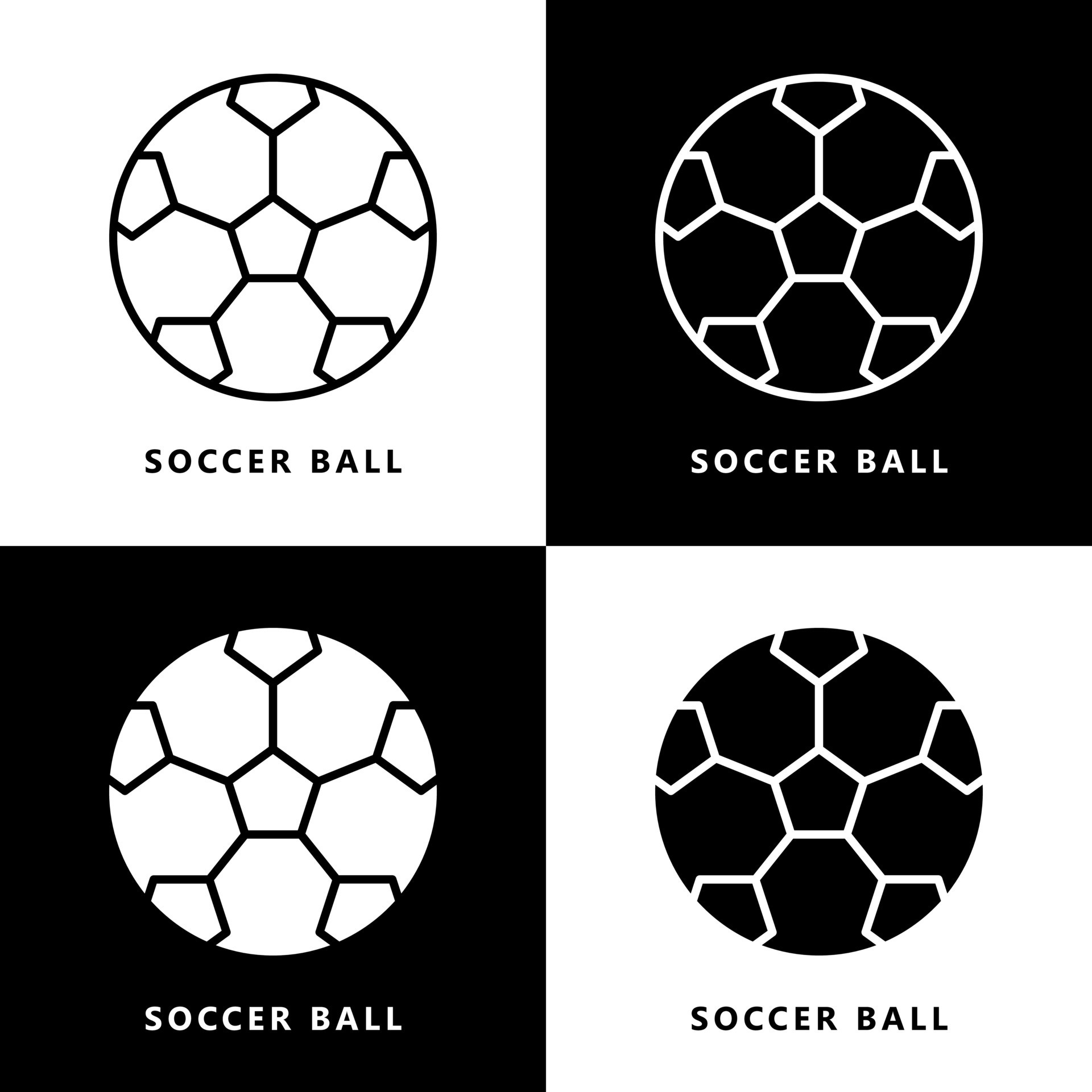 Ícone de bola de futebol símbolo de jogo de futebol dos desenhos