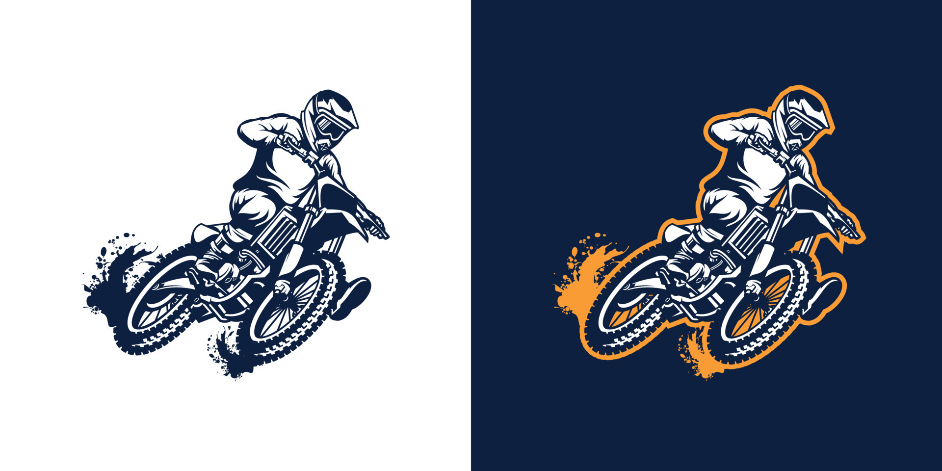 Desenho Da Concorrência Motocross Ilustração do Vetor - Ilustração