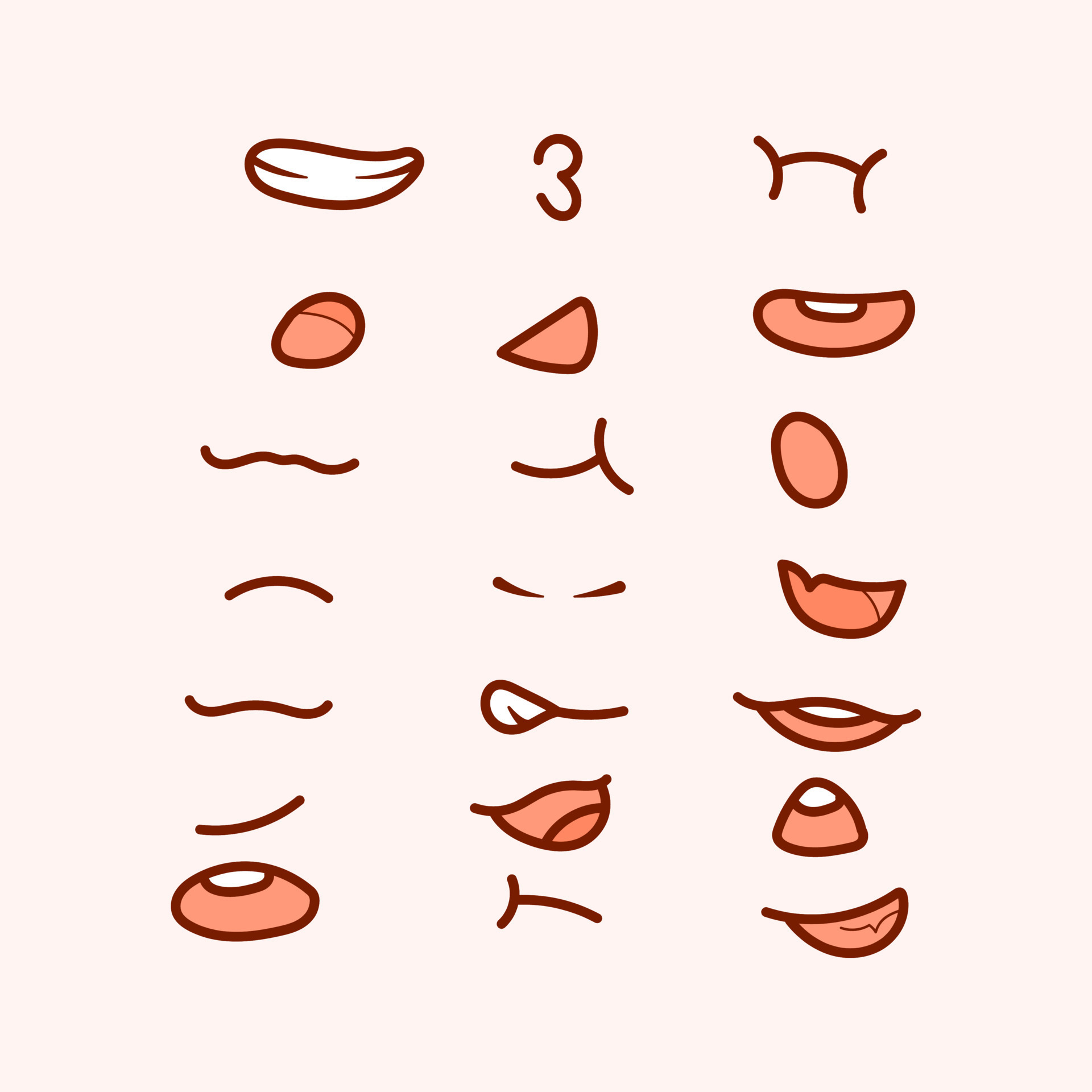 Como desenhar bocas (Estilo Mangá) 