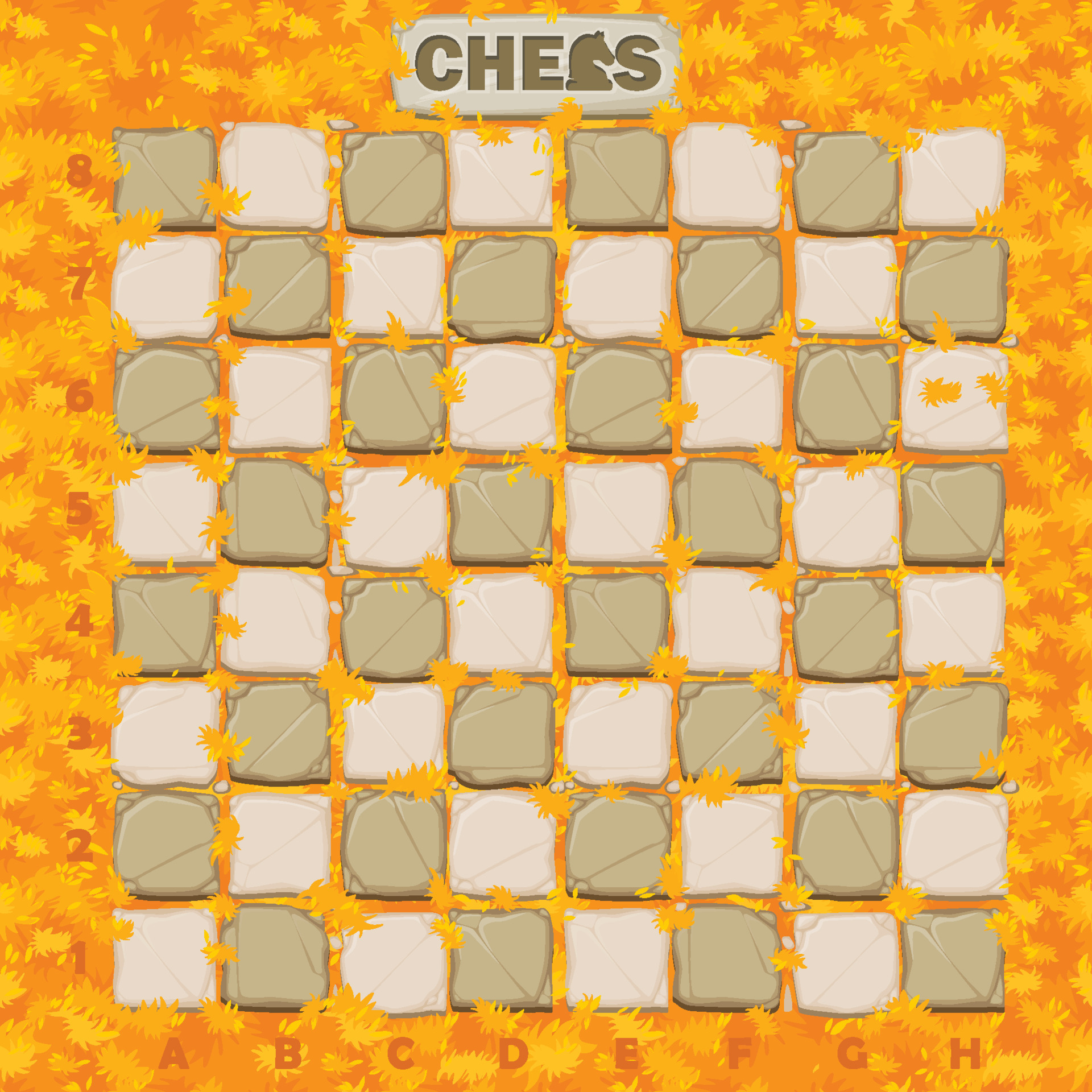 tabuleiro de xadrez de pedra na textura do solo para jogo 2d. tabuleiro de  xadrez vetorial. fundo vetorial 12615854 Vetor no Vecteezy