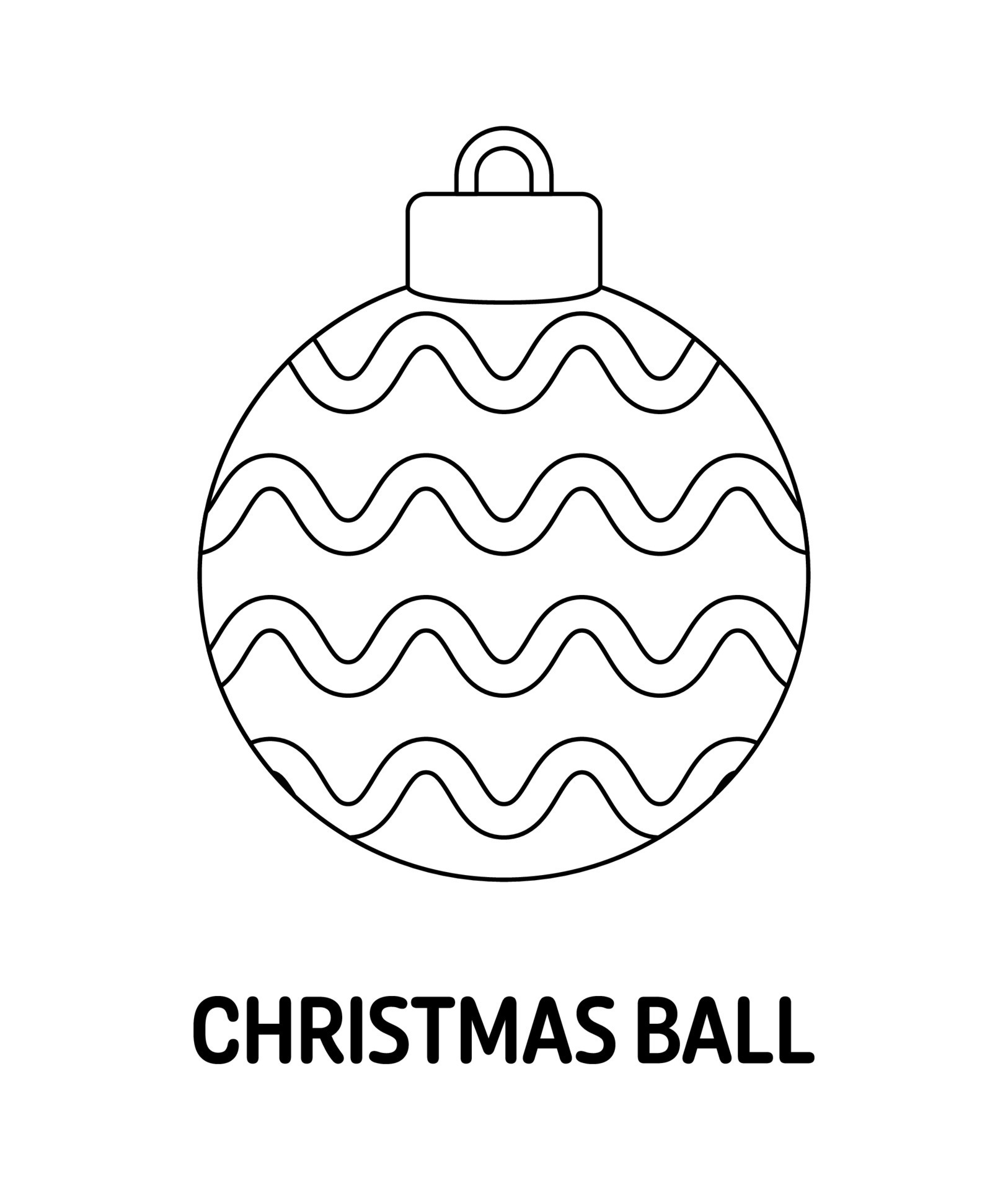 Desenho de Uma bola de Natal para Colorir - Colorir.com