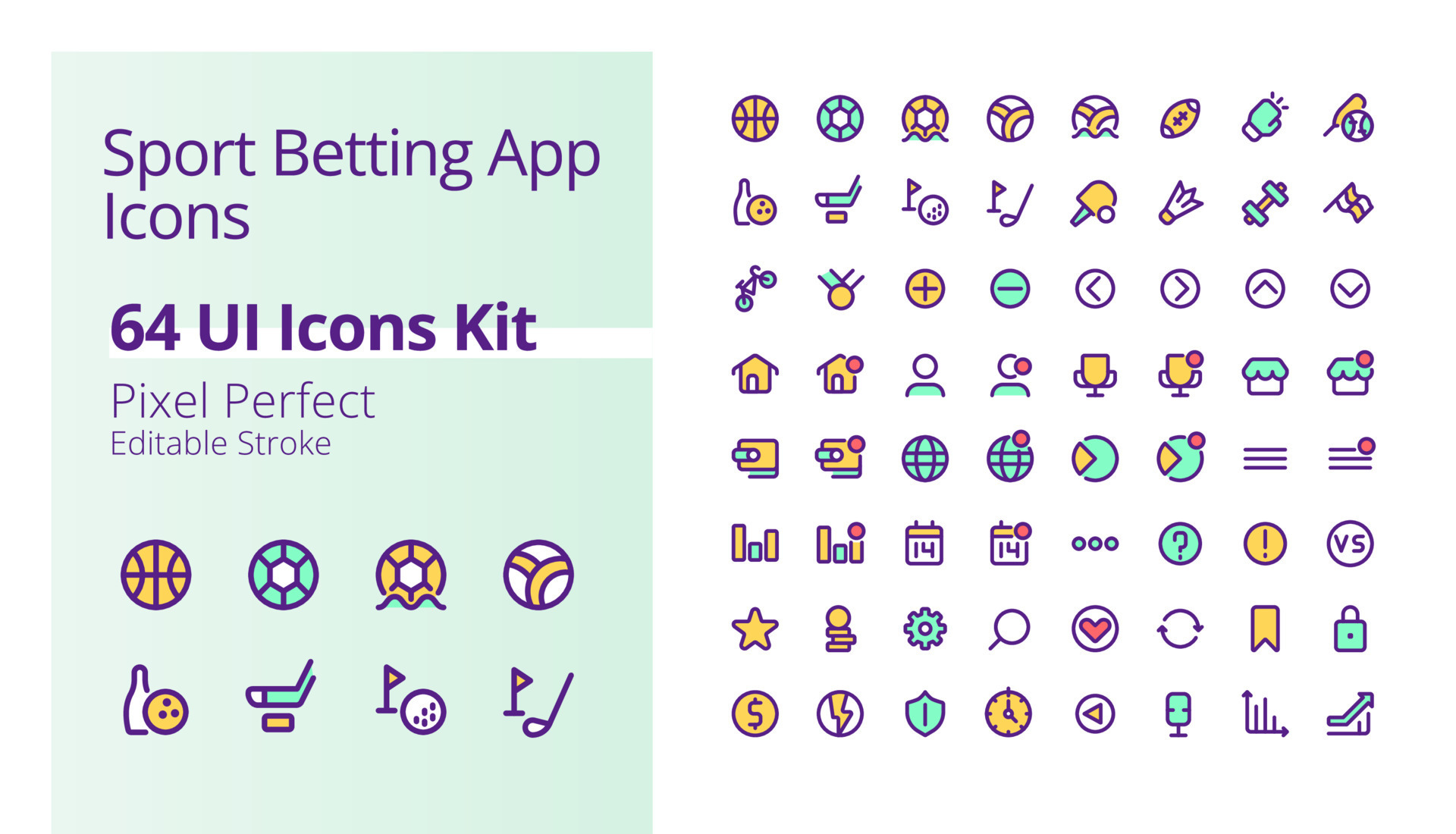 Apostas esportivas online pixel perfect rgb color ui icons kit