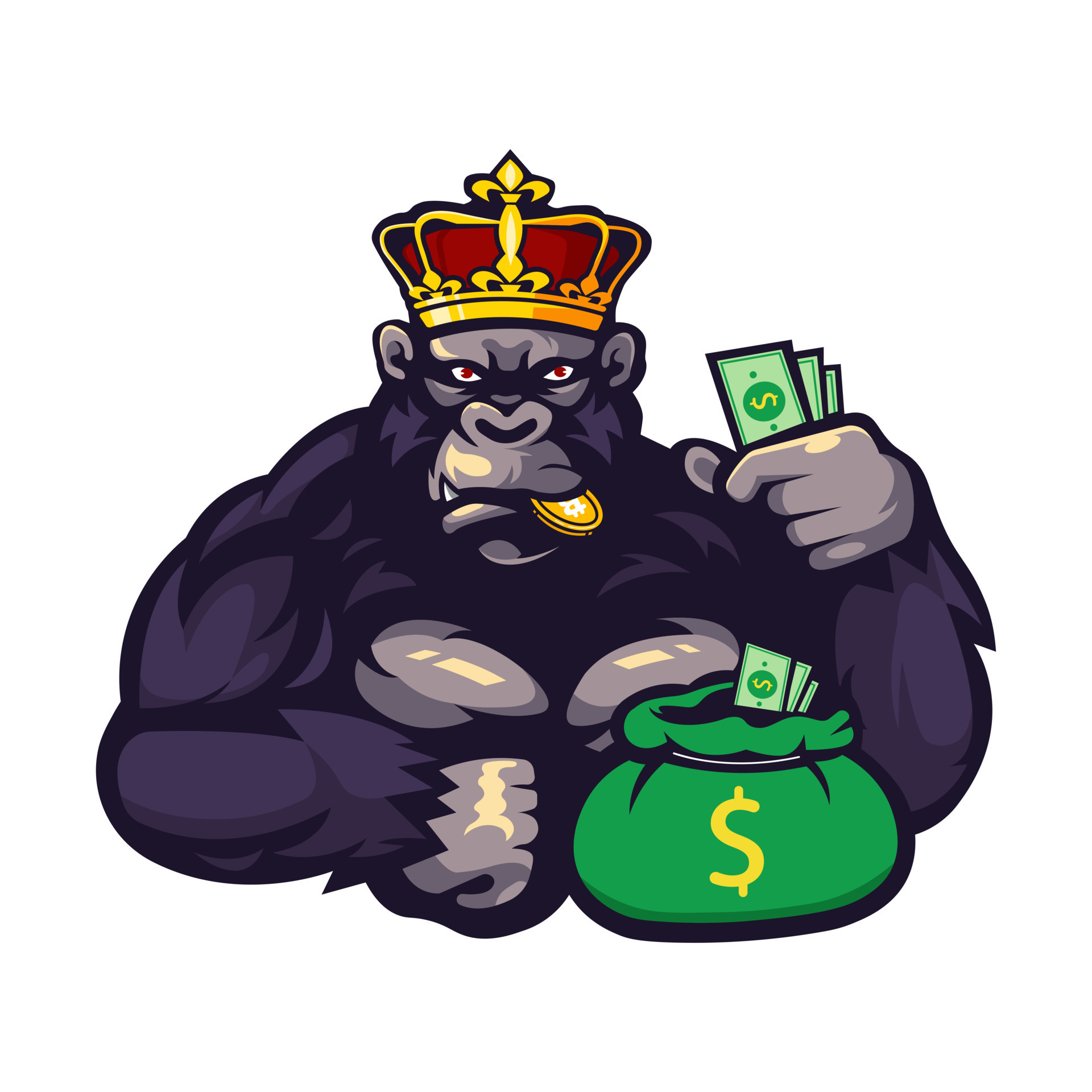Gráfico Do Design Do Logotipo Do Mascote Do Macaco Rei Para A Equipe De  Jogos PNG , Macaco, Rei, Coroa Imagem PNG e Vetor Para Download Gratuito