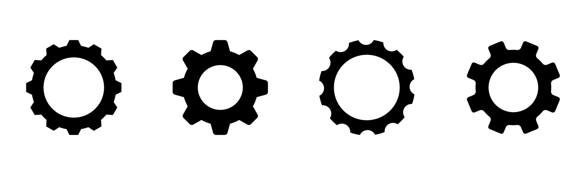 conjunto de 4 pacotes de glifos sólidos comerciais para jogos de culinária  favoritos de rodas dentadas, lista de desejos editáveis elementos de design  vetorial 18603066 Vetor no Vecteezy