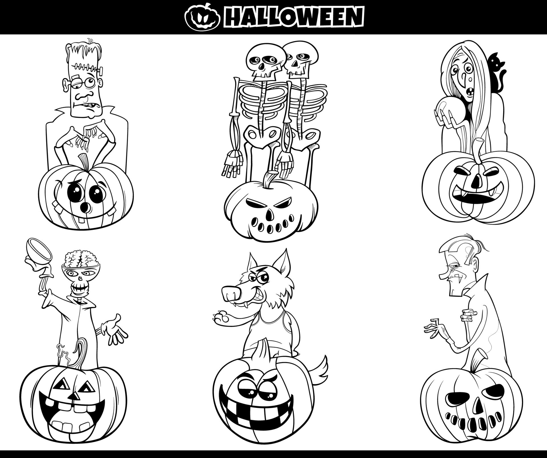 Desenhos de Halloween para Colorir e Imprimir