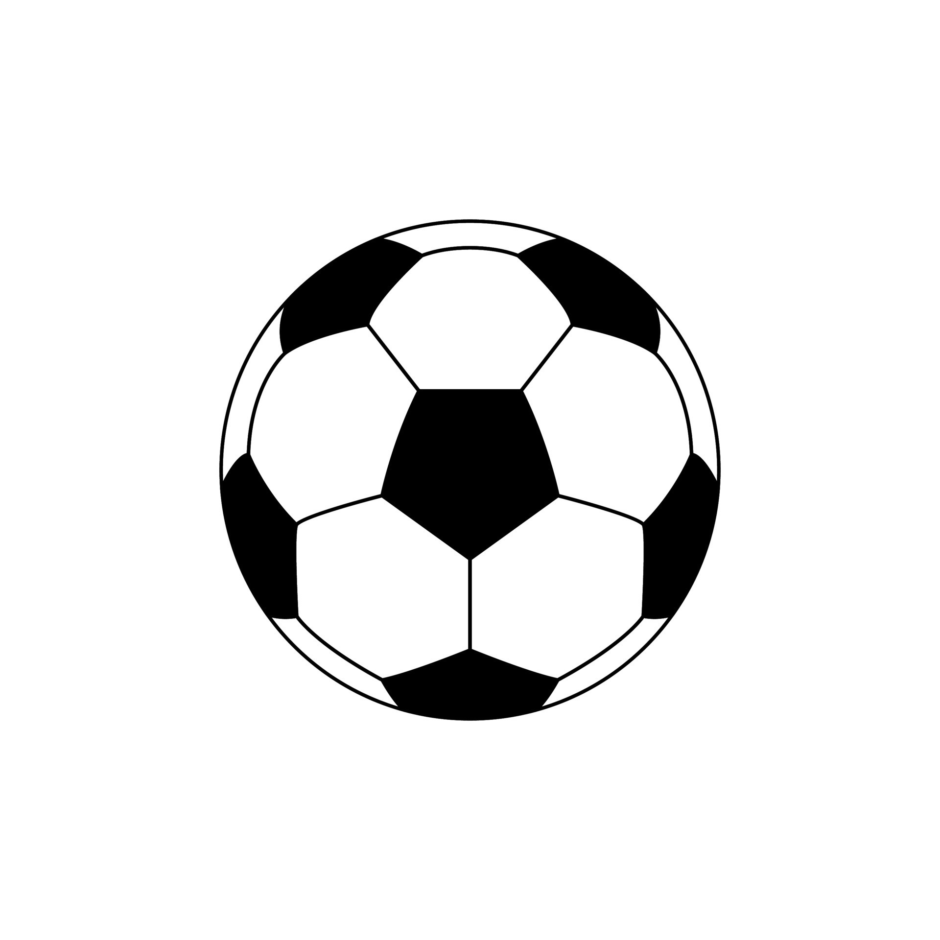 Ícone de bola de futebol símbolo de jogo de futebol dos desenhos