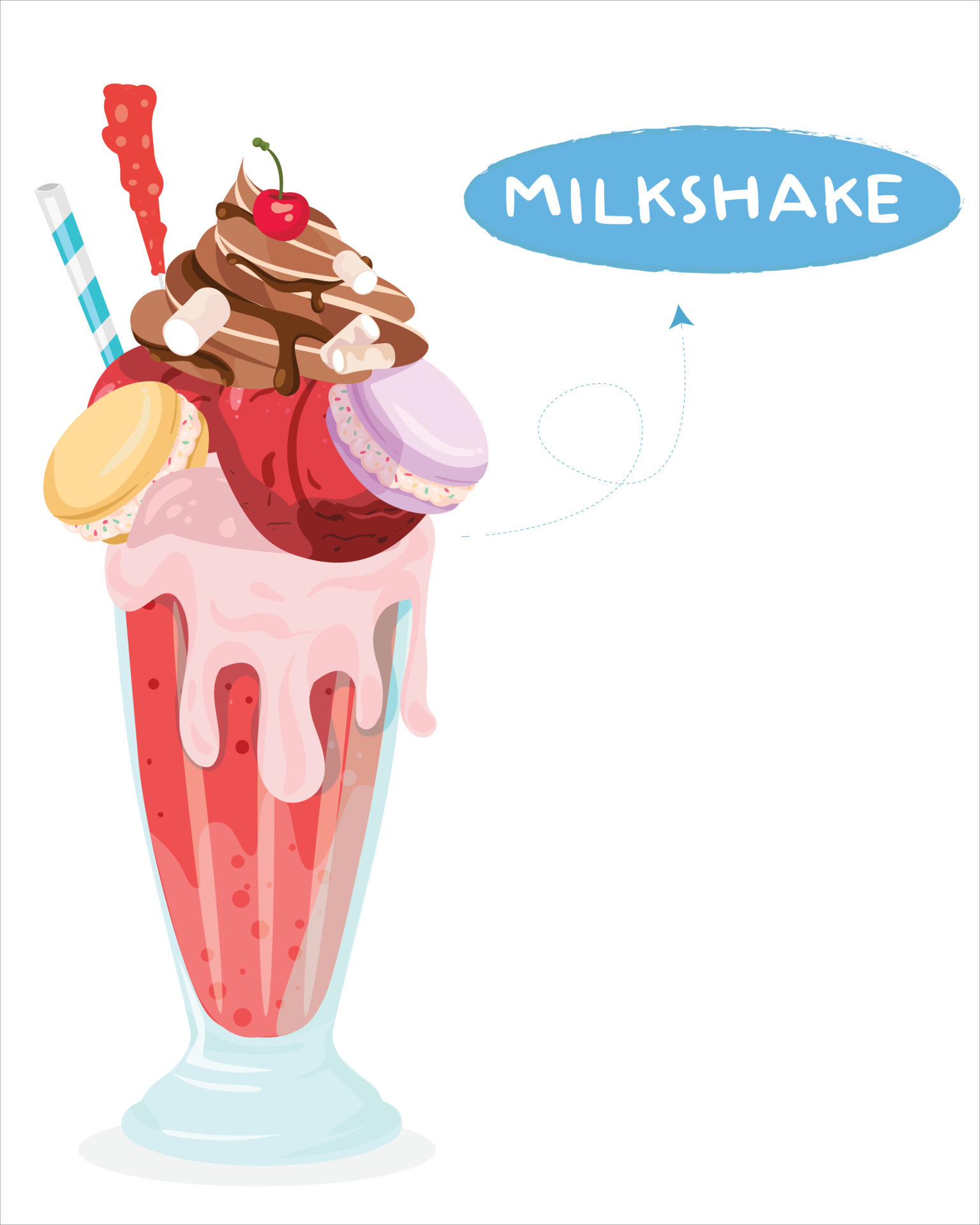 milkshake ícones em vetor livre criados por Made by Made Premium