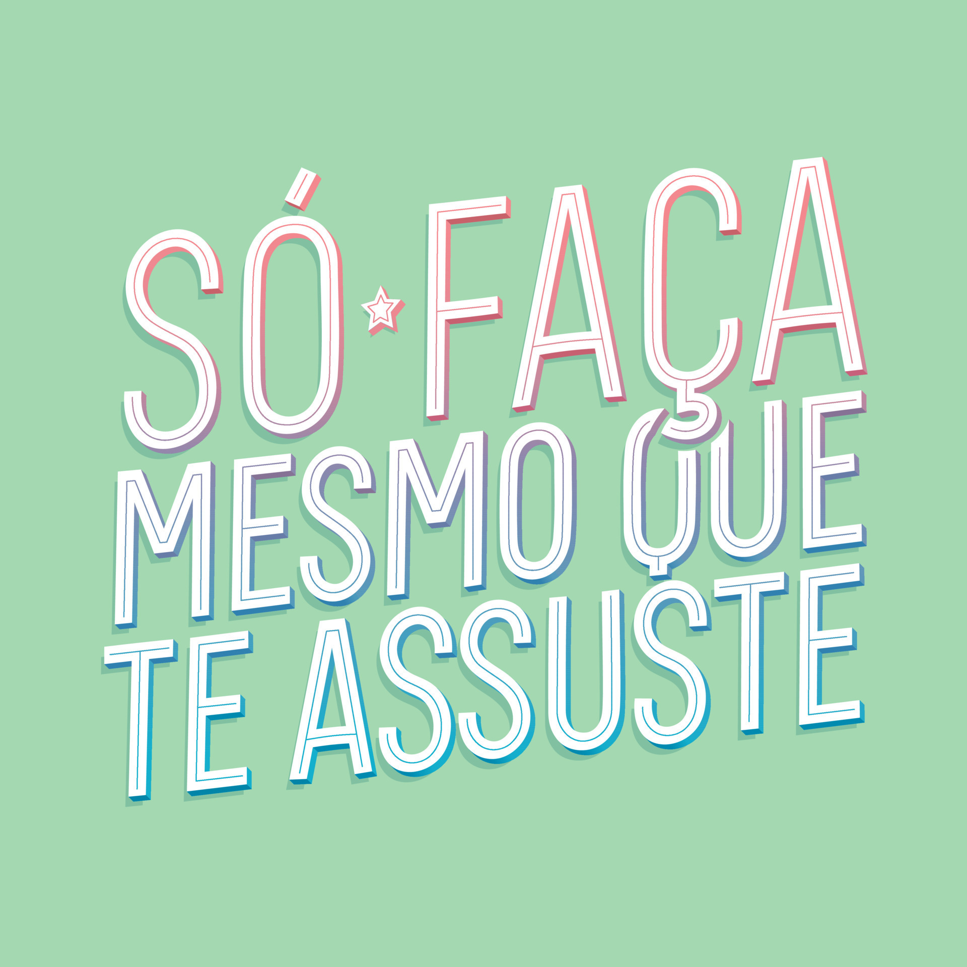 Cartaz colorido frase motivacional em português do brasiltradução viva mais  reclame menos