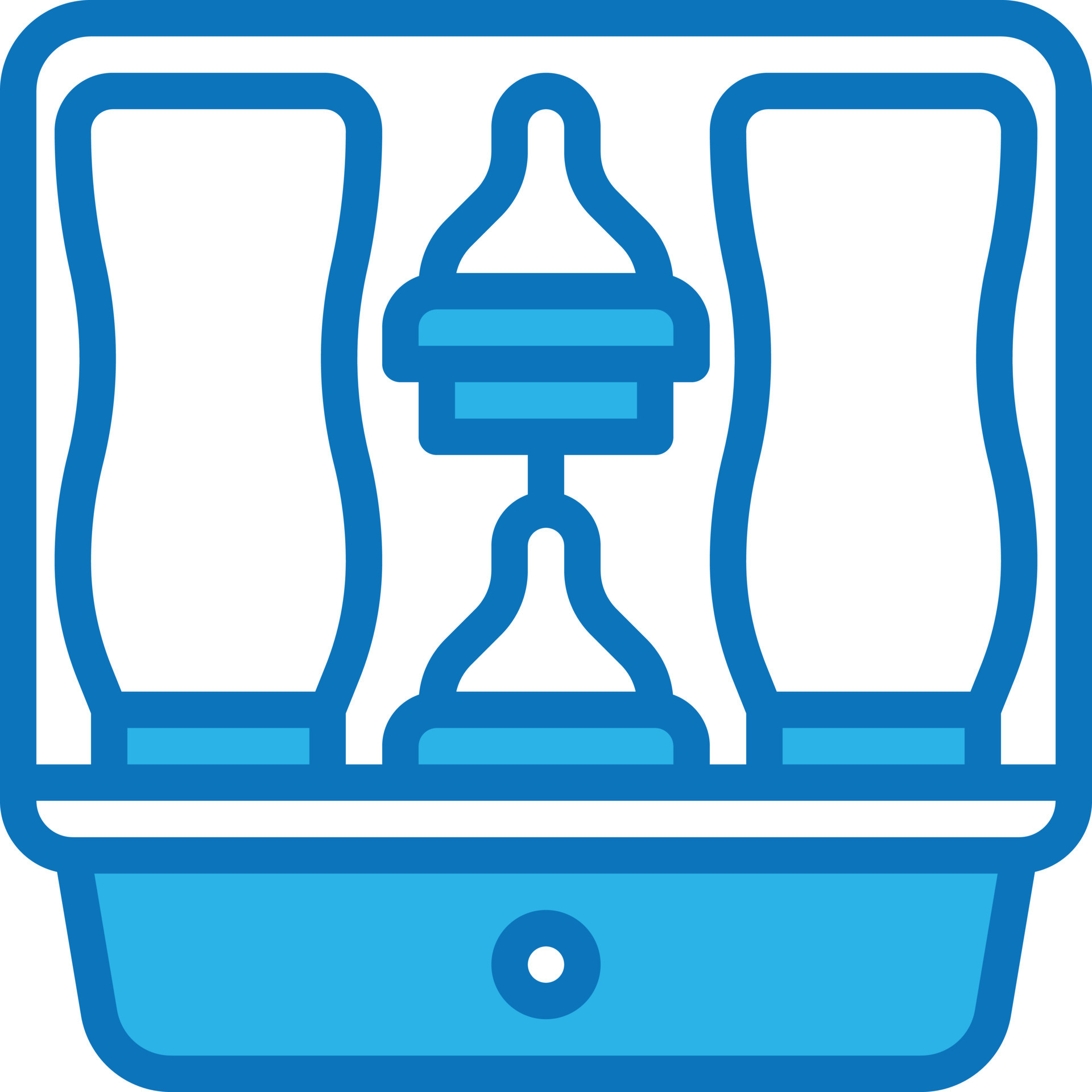 acessórios para bebês com mamadeira a vapor esterilizador - ícone azul  14362520 Vetor no Vecteezy