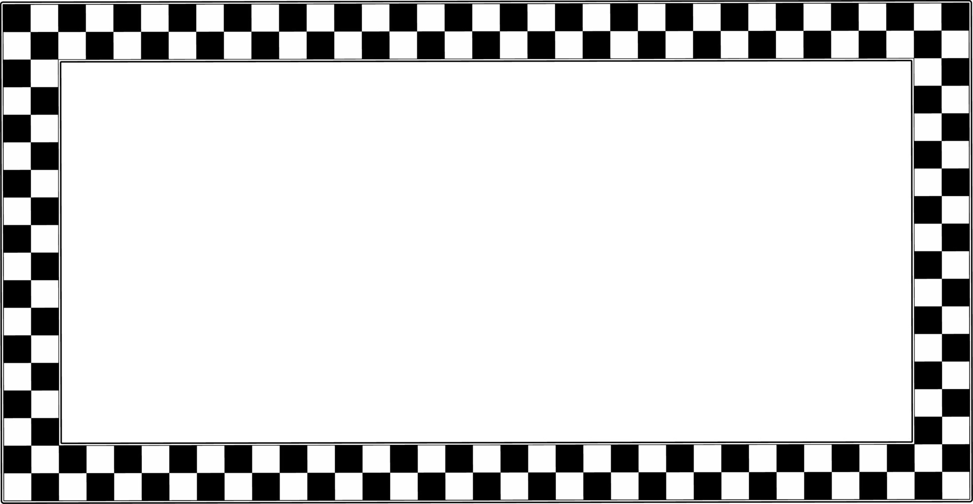 Preto e branco xadrez borda padronizar. xadrez fundo vetor