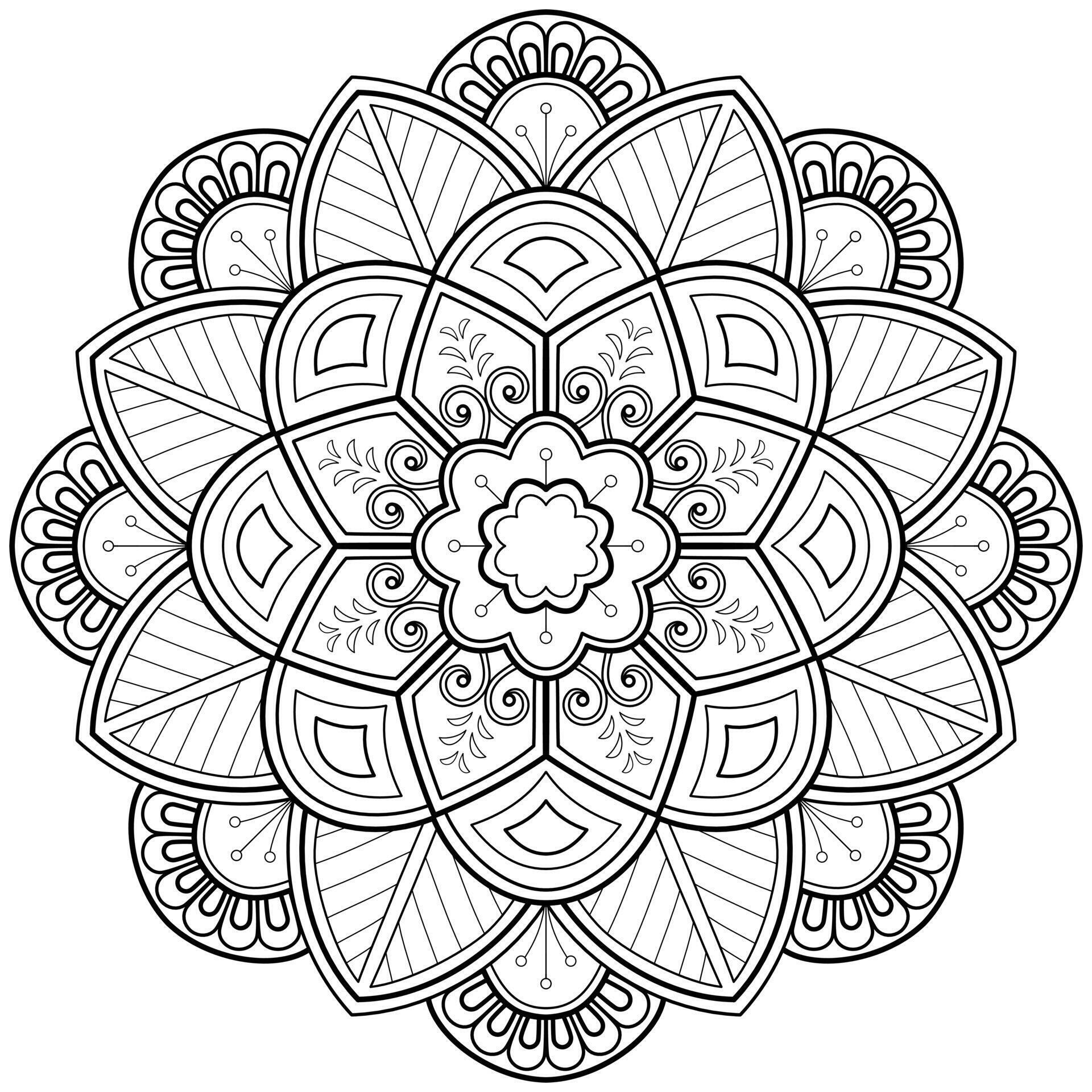 Adesivo para Colorir Mandala Tribal, Parcelado S/ Juros