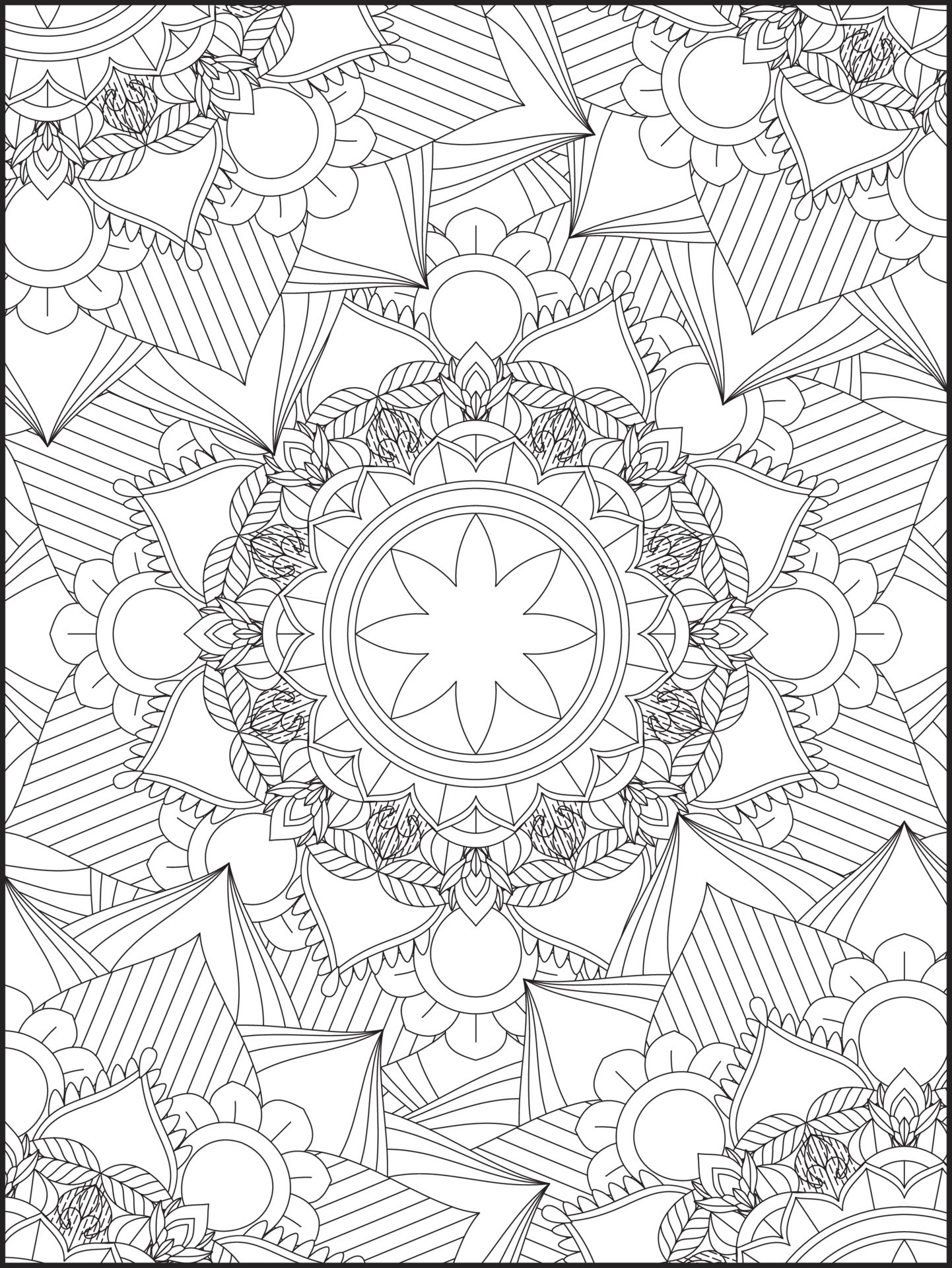 Mandala para colorir página