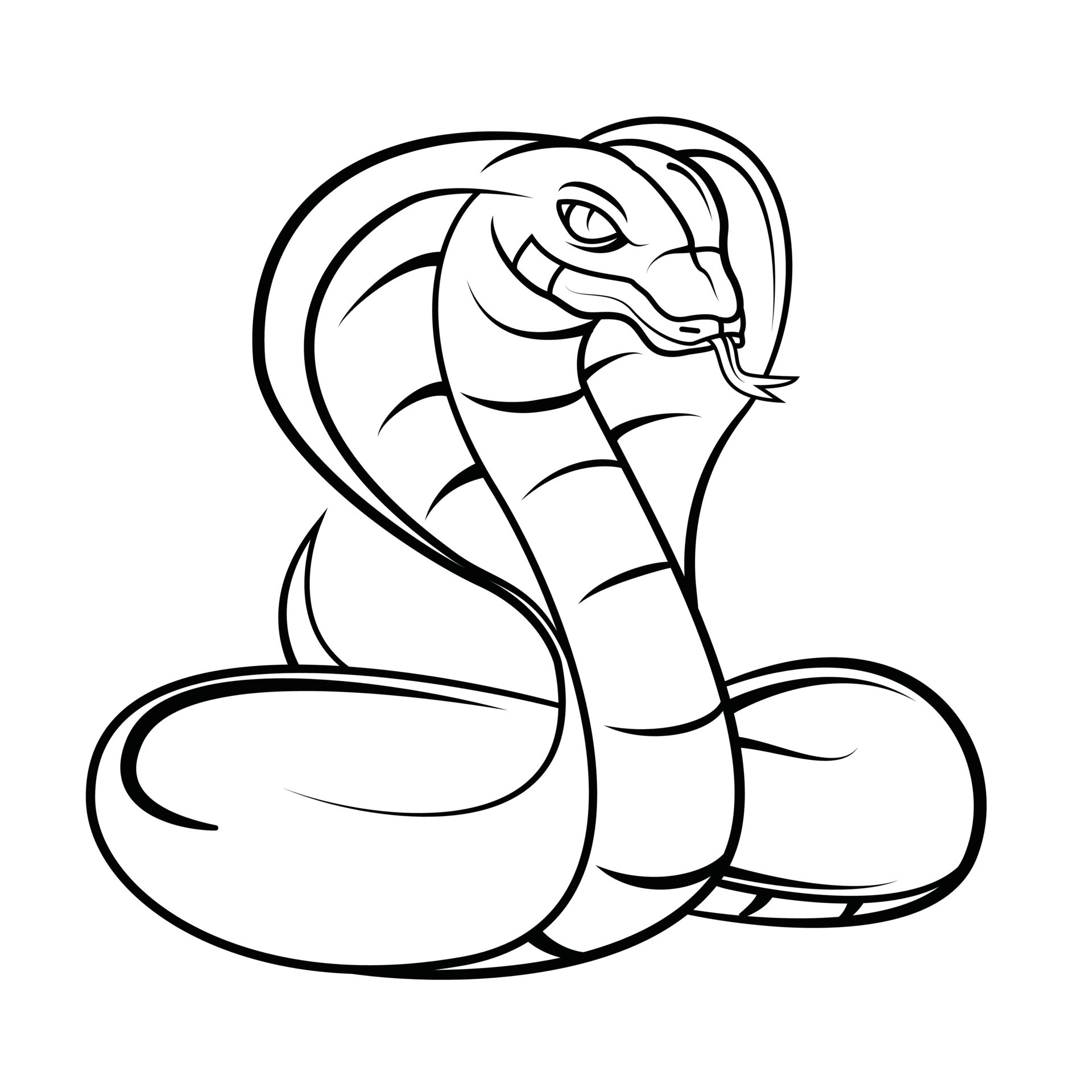 Ilustração Em Vetor De Cobra De Desenho Animado Bonito. Royalty Free SVG,  Cliparts, Vetores, e Ilustrações Stock. Image 115047458