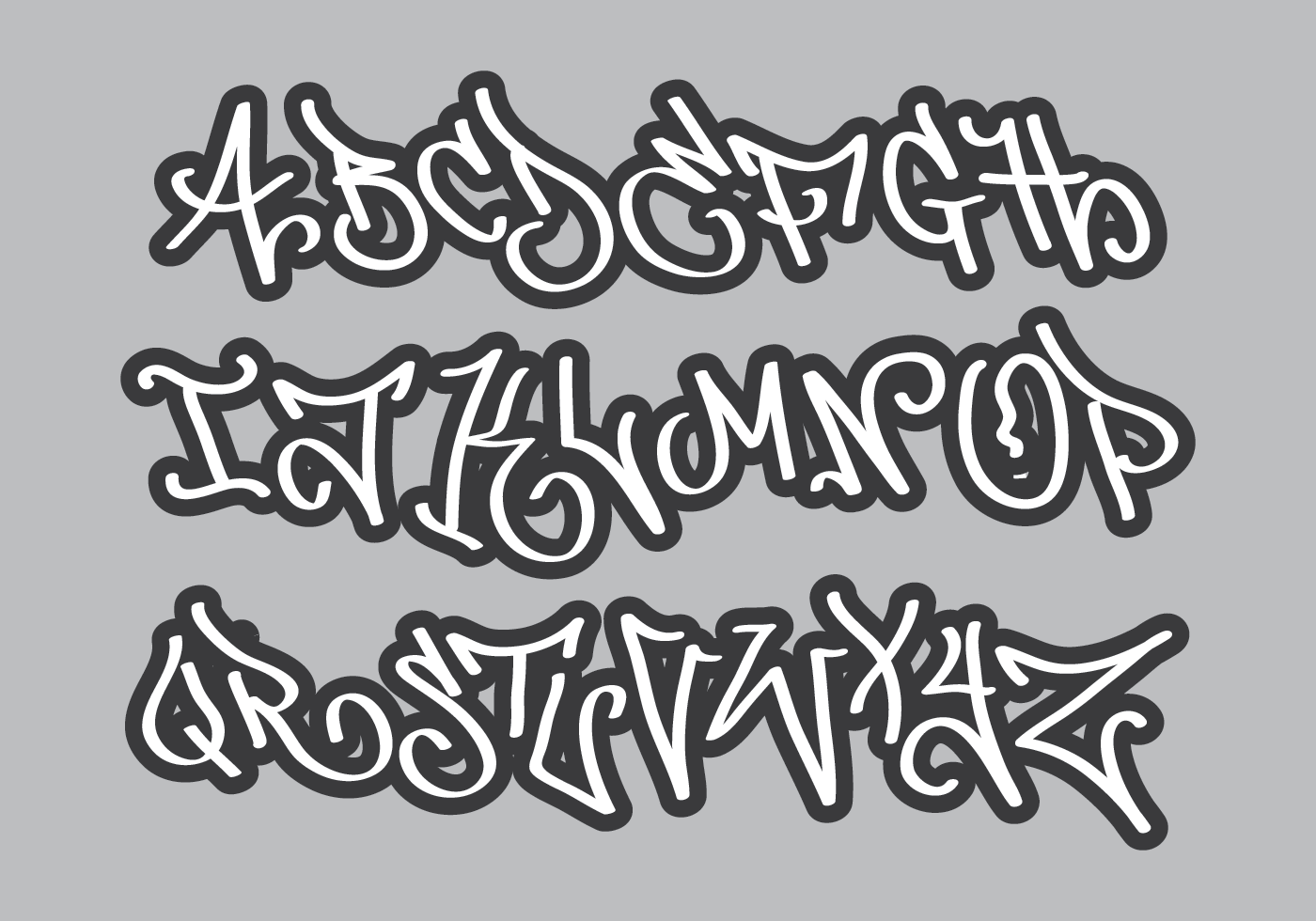 Alfabeto Grafiti Download Vetores Gratis Desenhos De Vetor Modelos E Clipart Tudo sobre alfabetos e letras em prol da educação. alfabeto grafiti download vetores