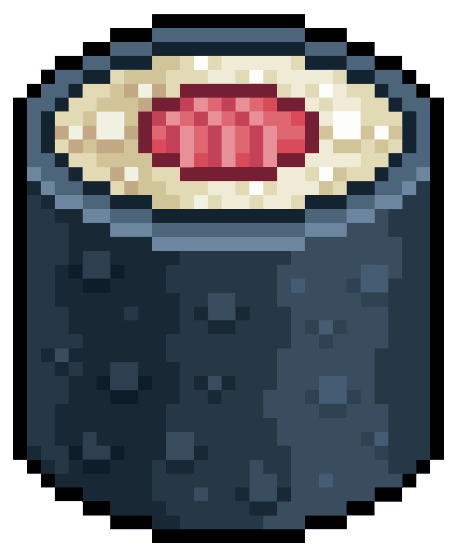 Pixel art tai nigiri sushi ícone de vetor de comida japonesa para