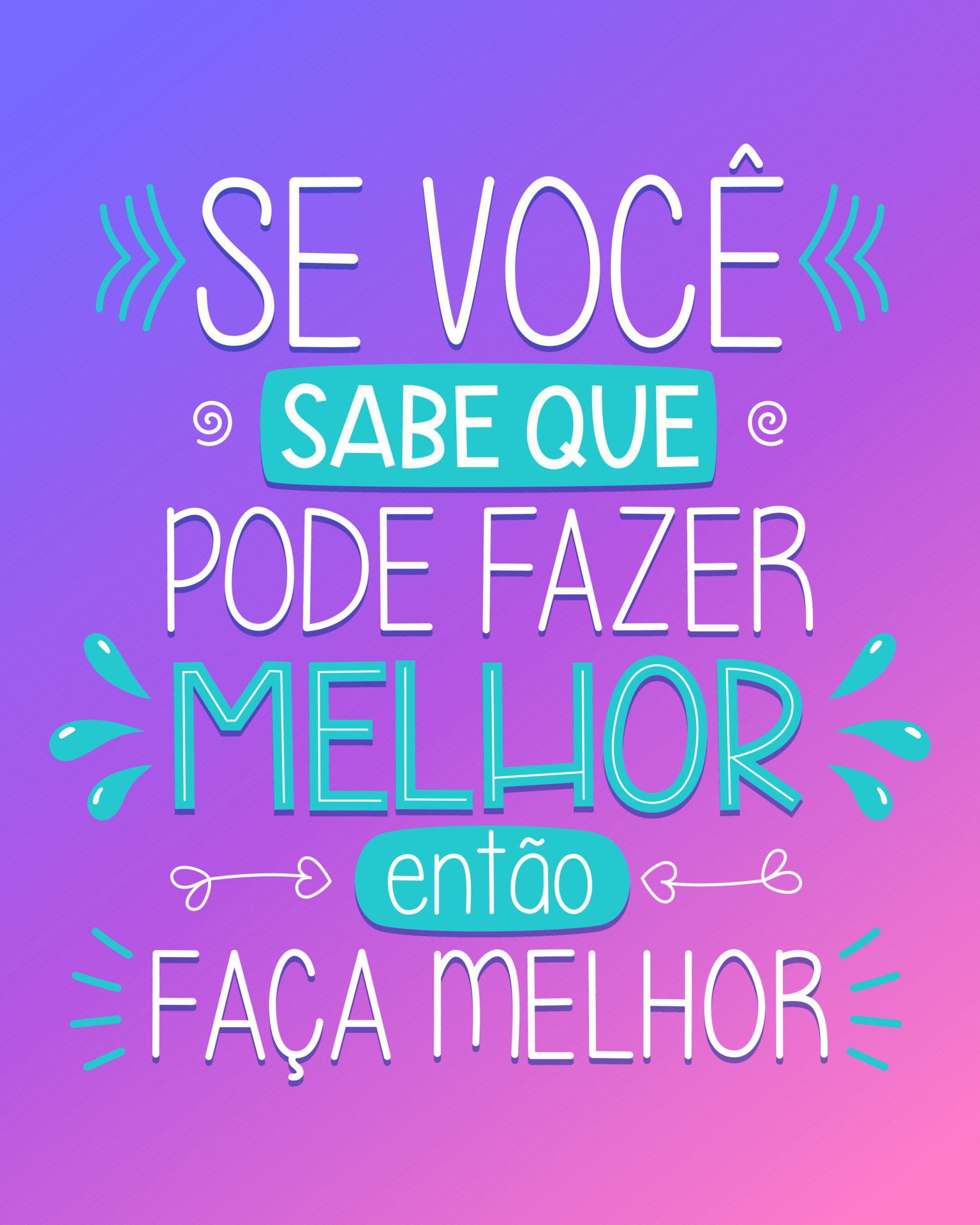 Cartaz colorido em português do brasil cores vibrantes tradução