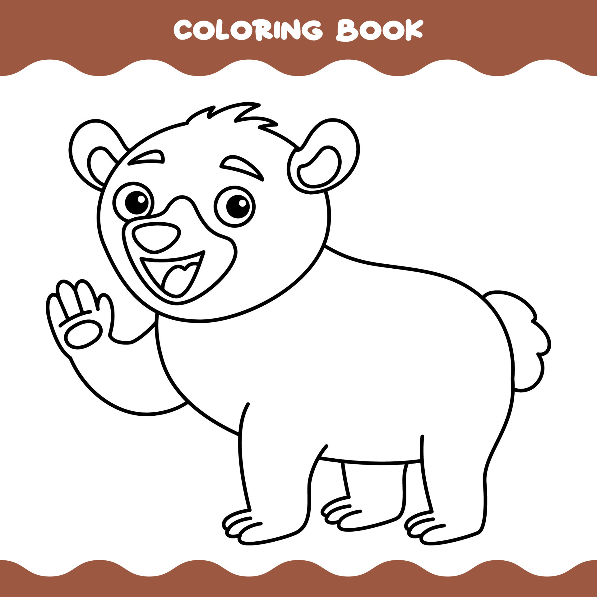 Imagem urso desenho colorir