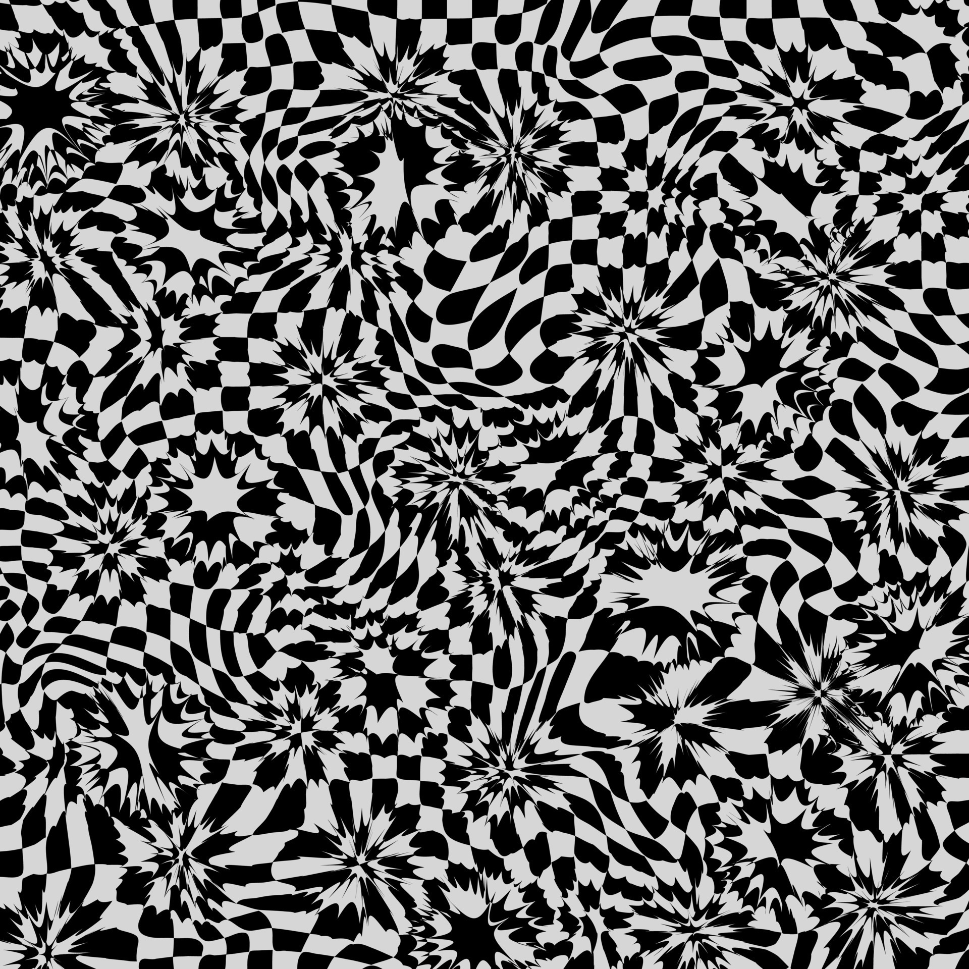 Padrão de xadrez fundo de textura quadrada preto e branco em vetor plano