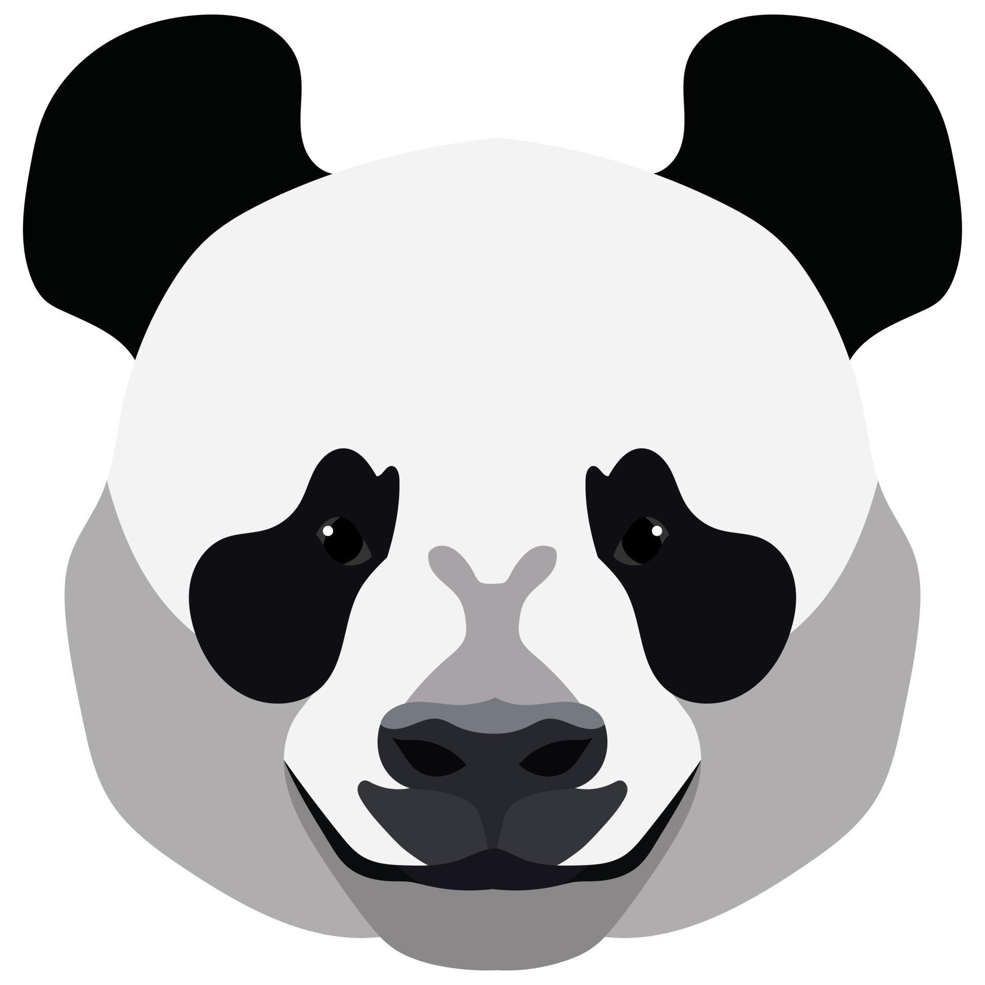 Bonitão Panda Urso Rosto Desenho Animado Estilo Linha ícone Desenho  Vetorial Ilustração do Vetor - Ilustração de fantasia, cara: 193131760