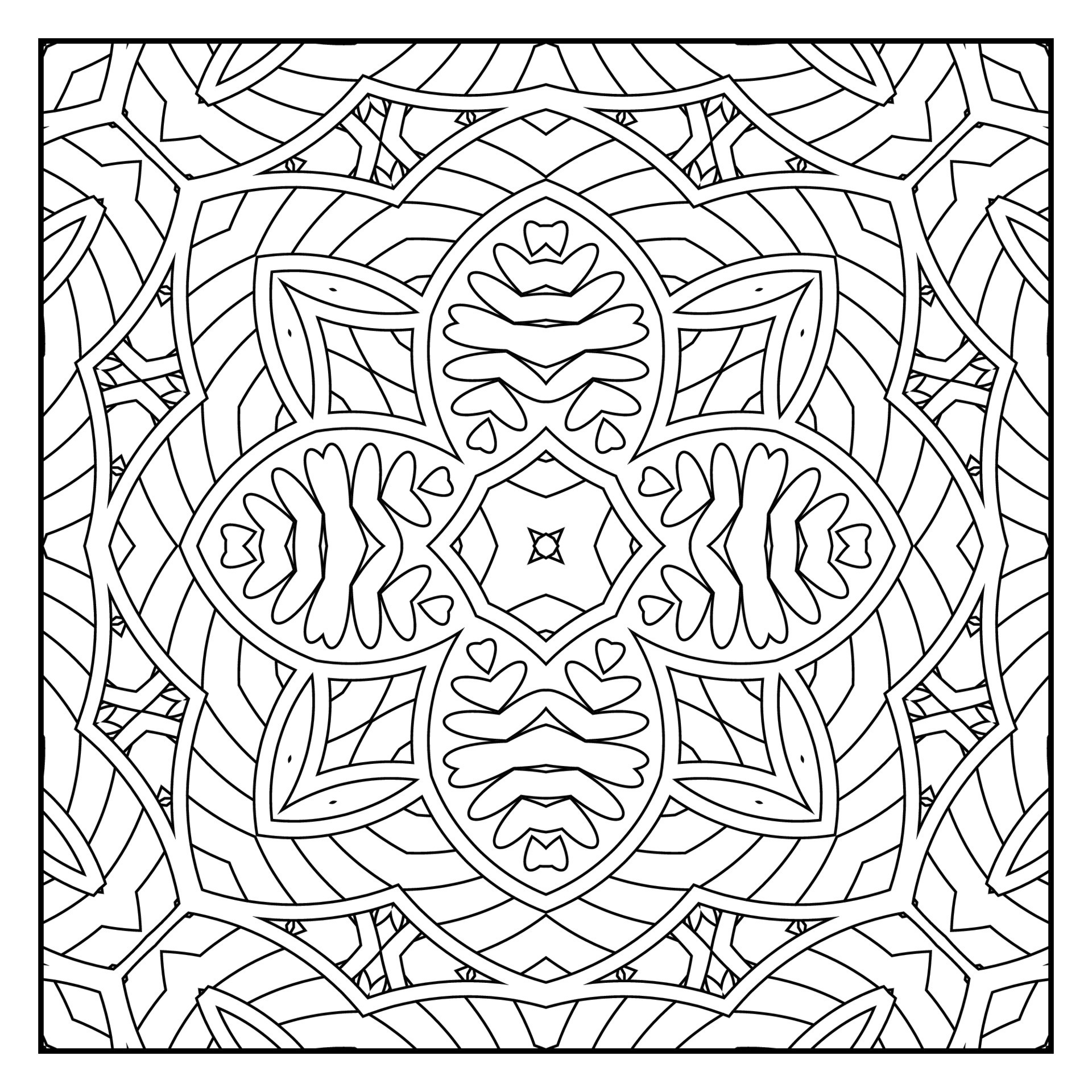 Mandala para colorir página