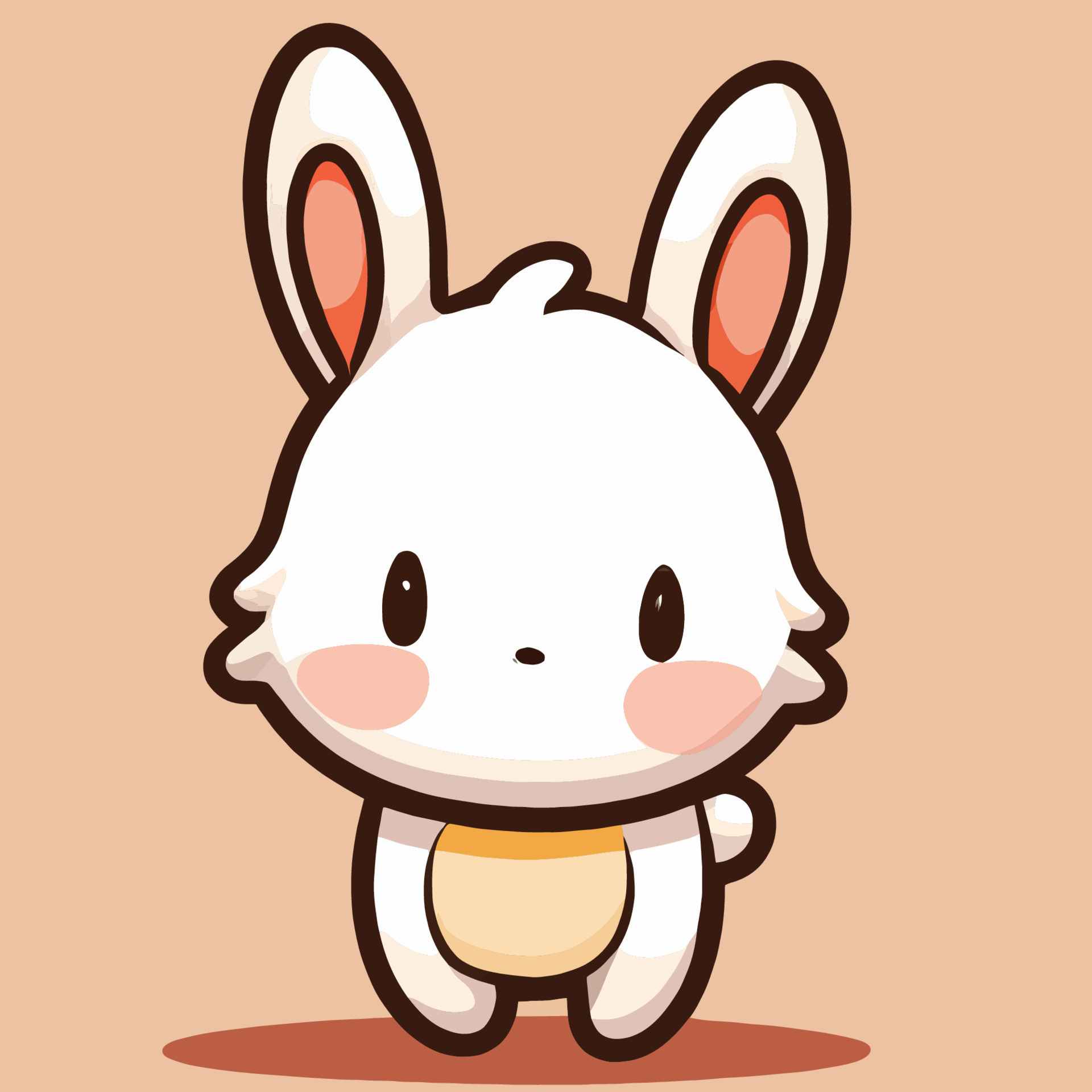 COMO DESENHAR UM COELHO KAWAII FÁCIL PASSO A PASSO 🐇 