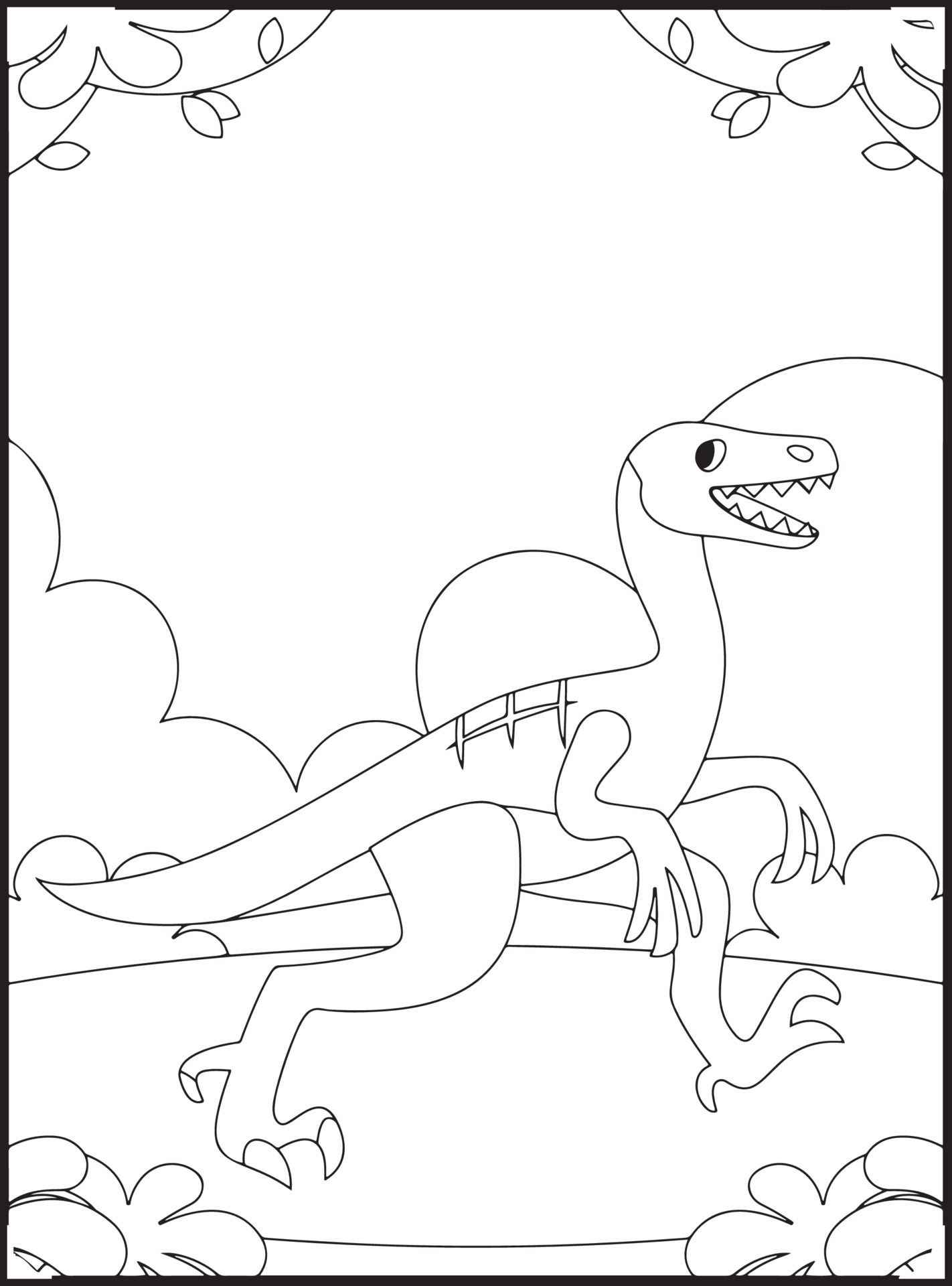 Desenho de Dinossauro Plateossauro para colorir