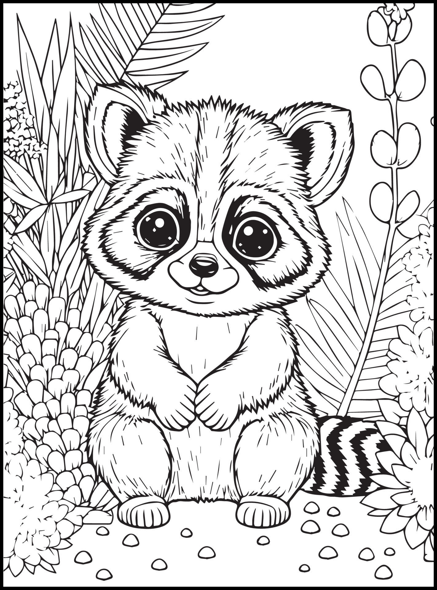 desenhos de animais fofos para colorir para crianças 17382427 Vetor no  Vecteezy